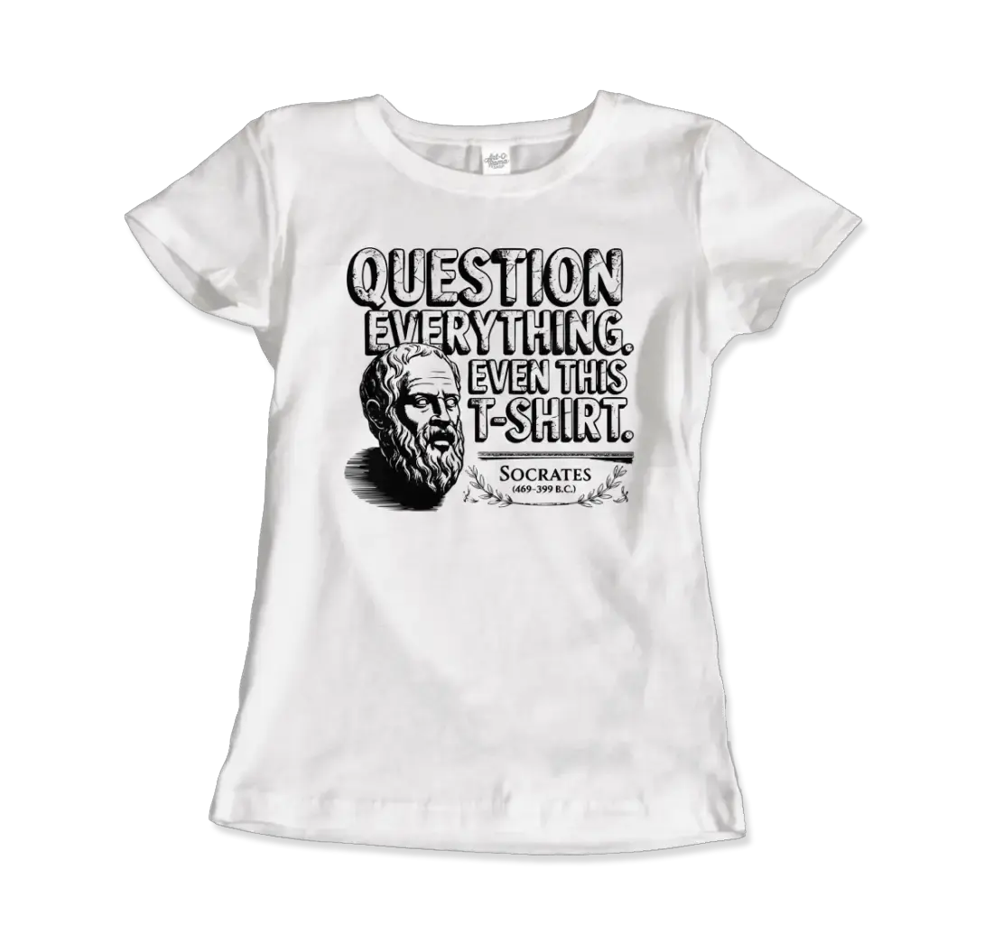 The Socratic Paradox: Question Everything t-shirt by Art-O-Rama Shop