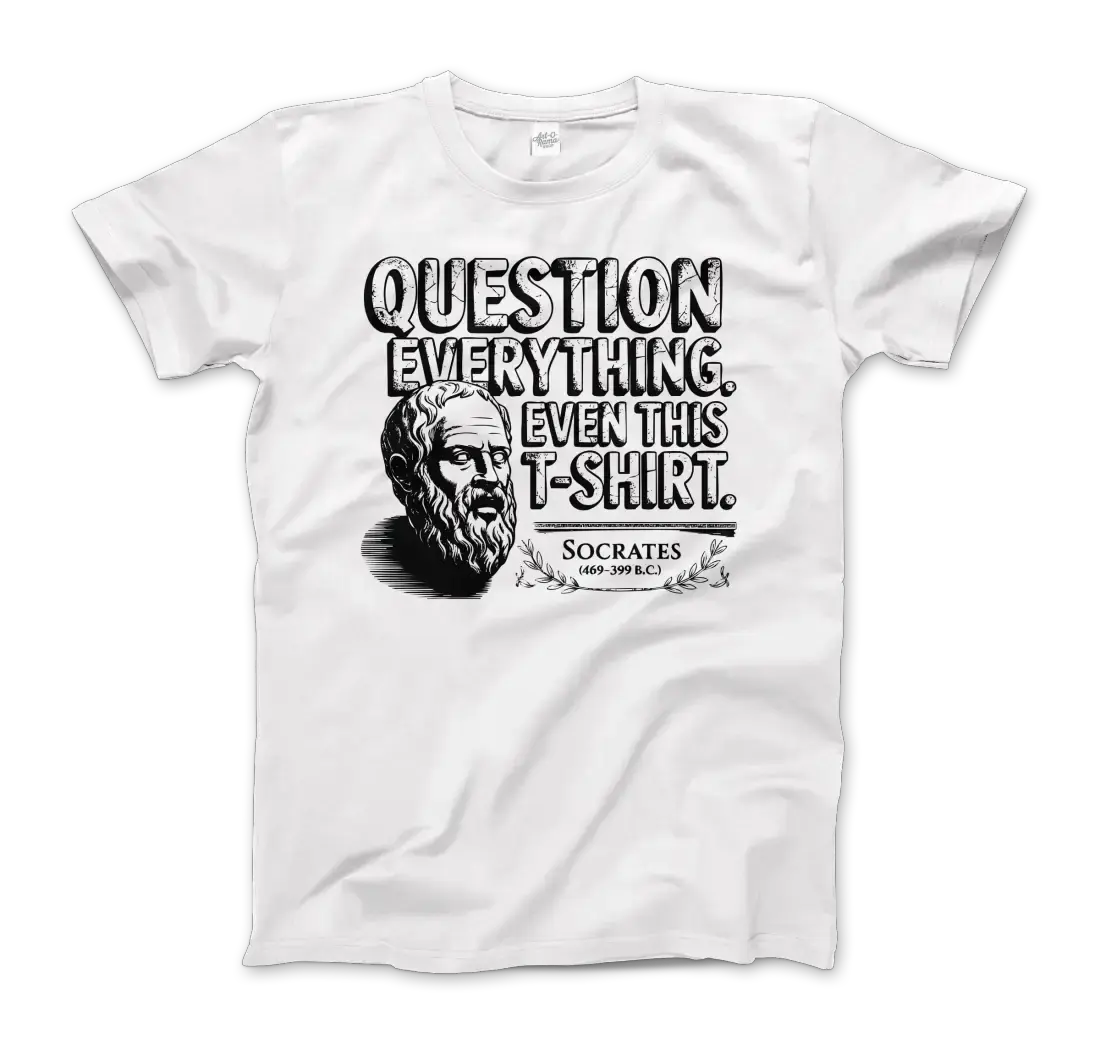 The Socratic Paradox: Question Everything t-shirt by Art-O-Rama Shop