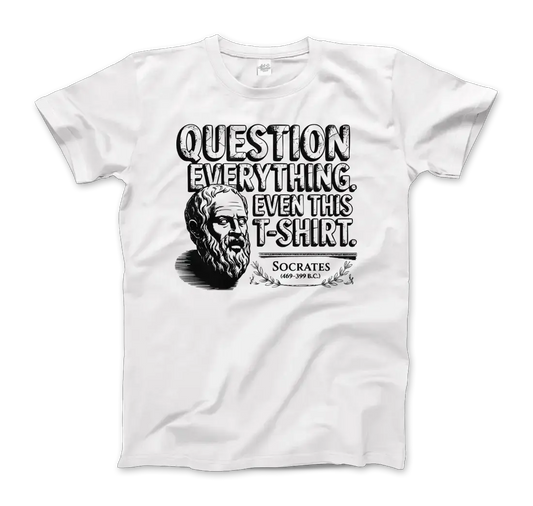 The Socratic Paradox: Question Everything t-shirt by Art-O-Rama Shop