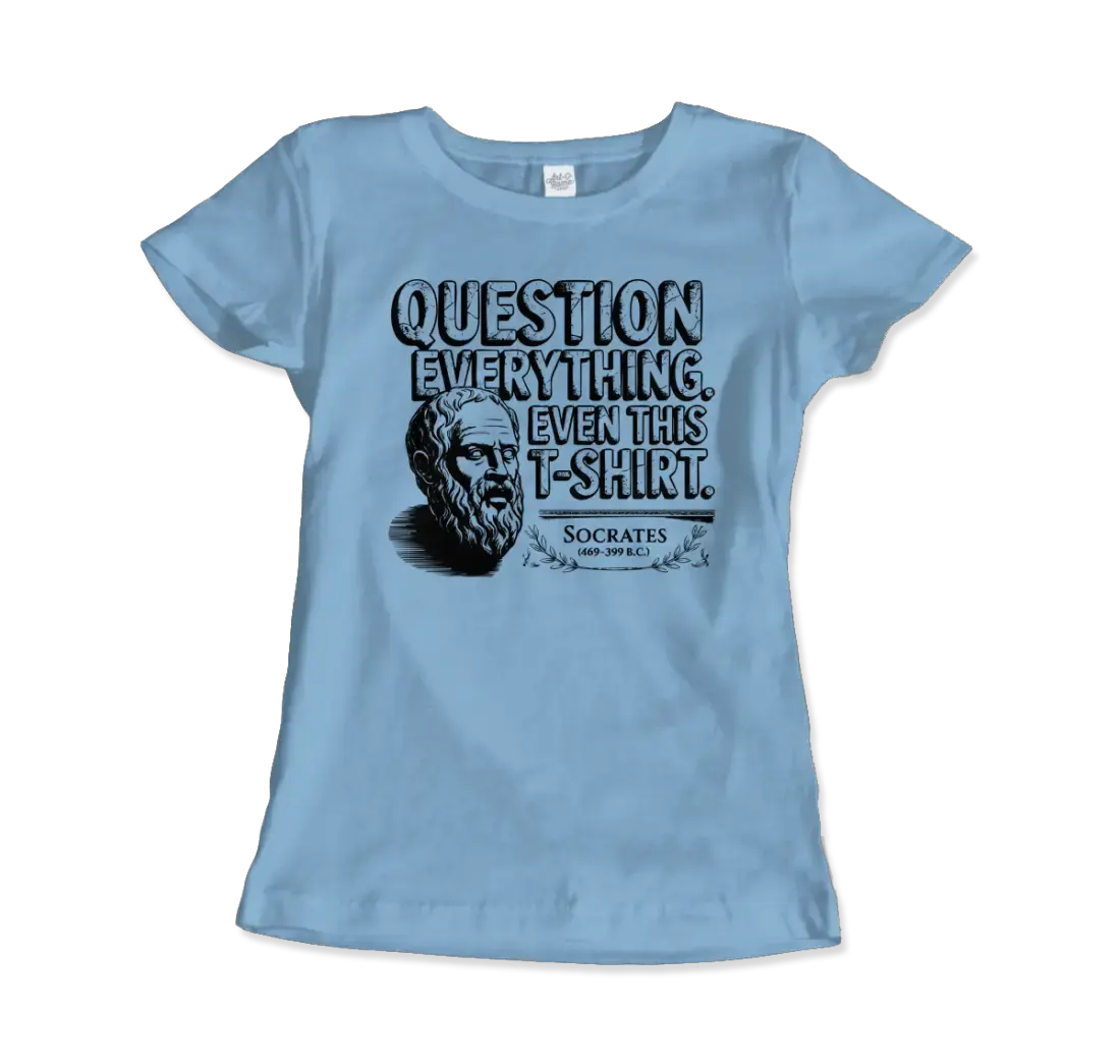 The Socratic Paradox: Question Everything t-shirt by Art-O-Rama Shop