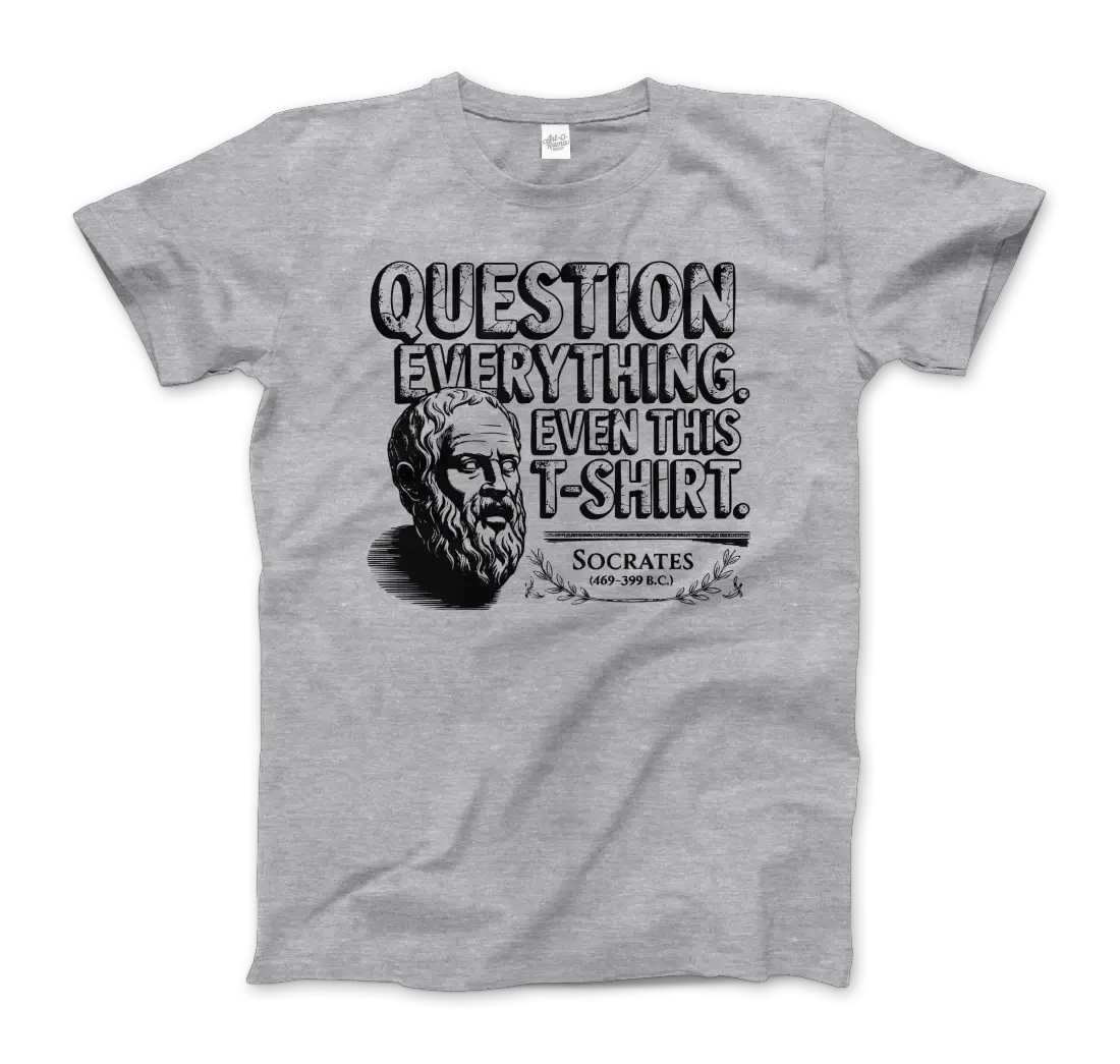 The Socratic Paradox: Question Everything t-shirt by Art-O-Rama Shop