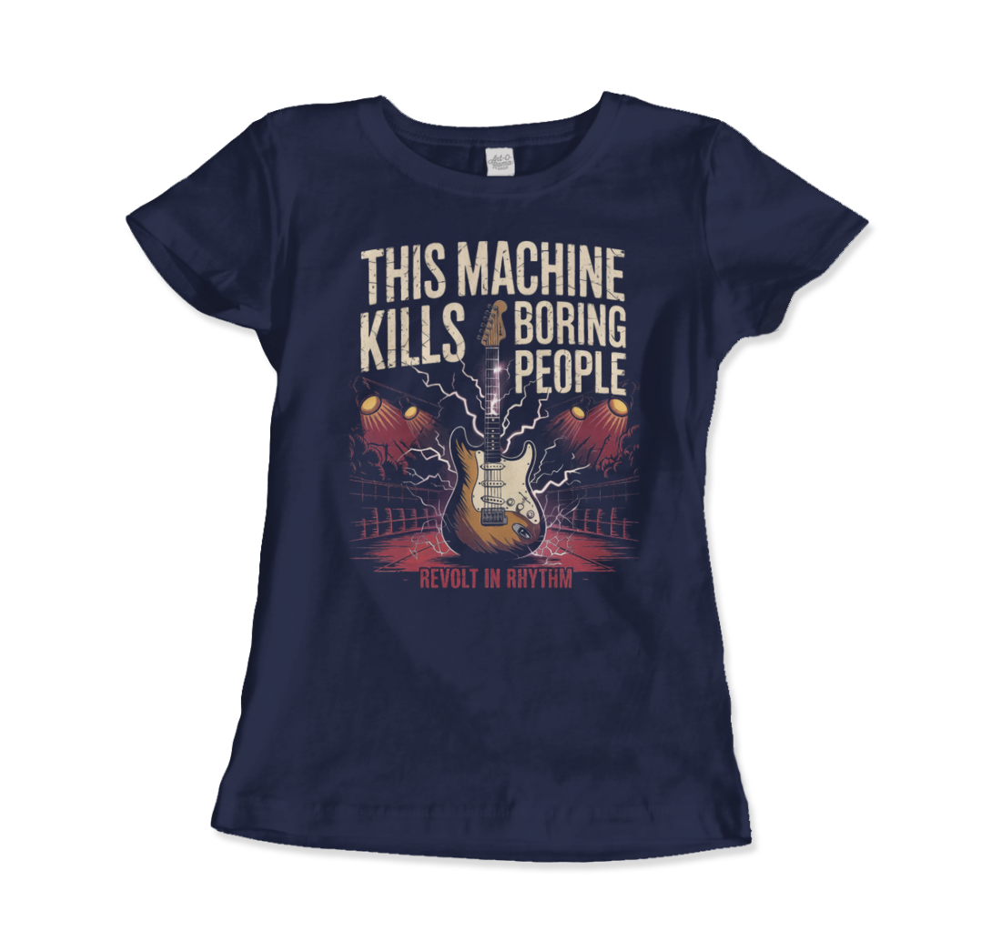This Machine Kills Boring People t-shirt by Art-O-Rama Shop