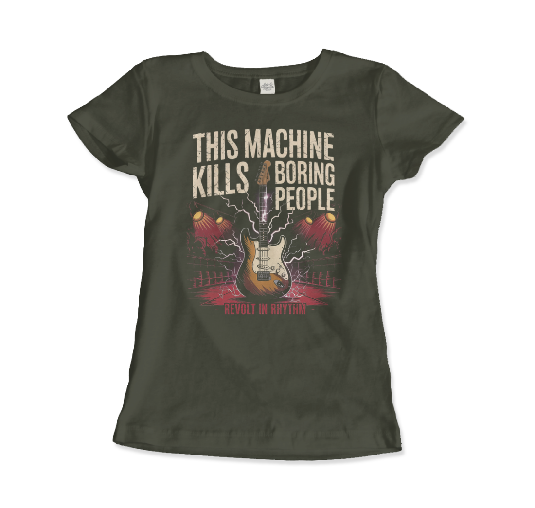 This Machine Kills Boring People t-shirt by Art-O-Rama Shop