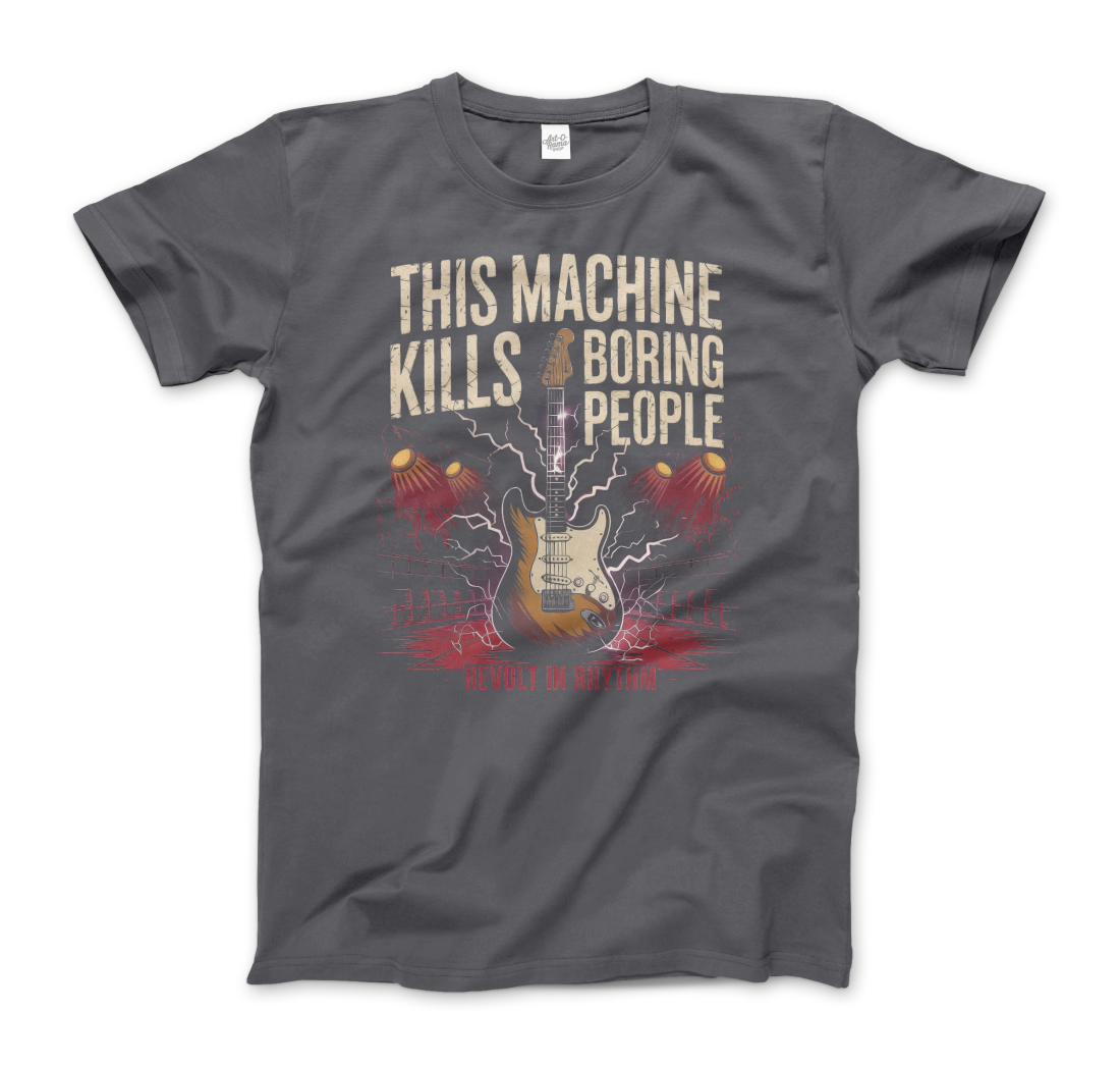 This Machine Kills Boring People t-shirt by Art-O-Rama Shop