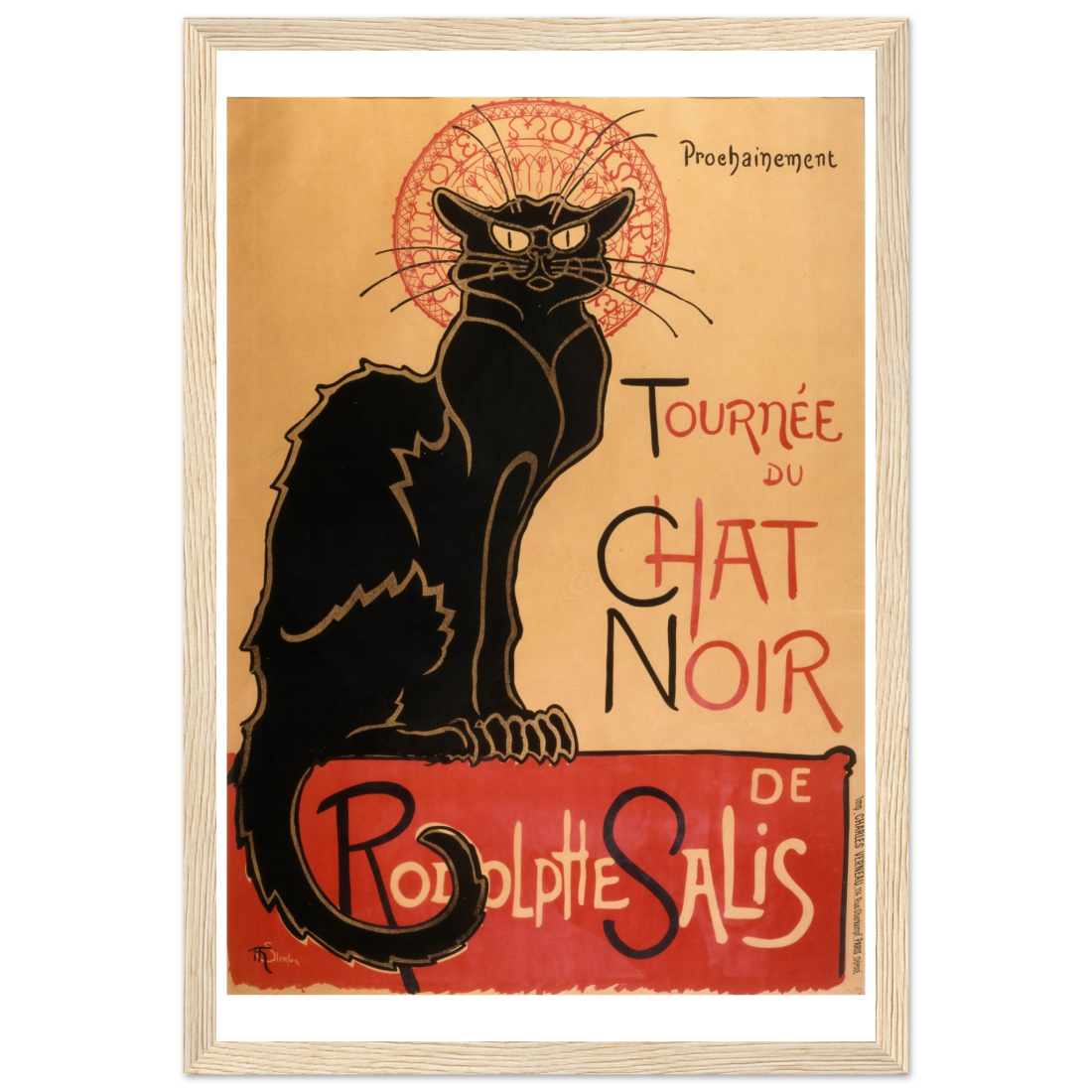 Tournee du Chat Noir artwork poster by Art-O-Rama Shop