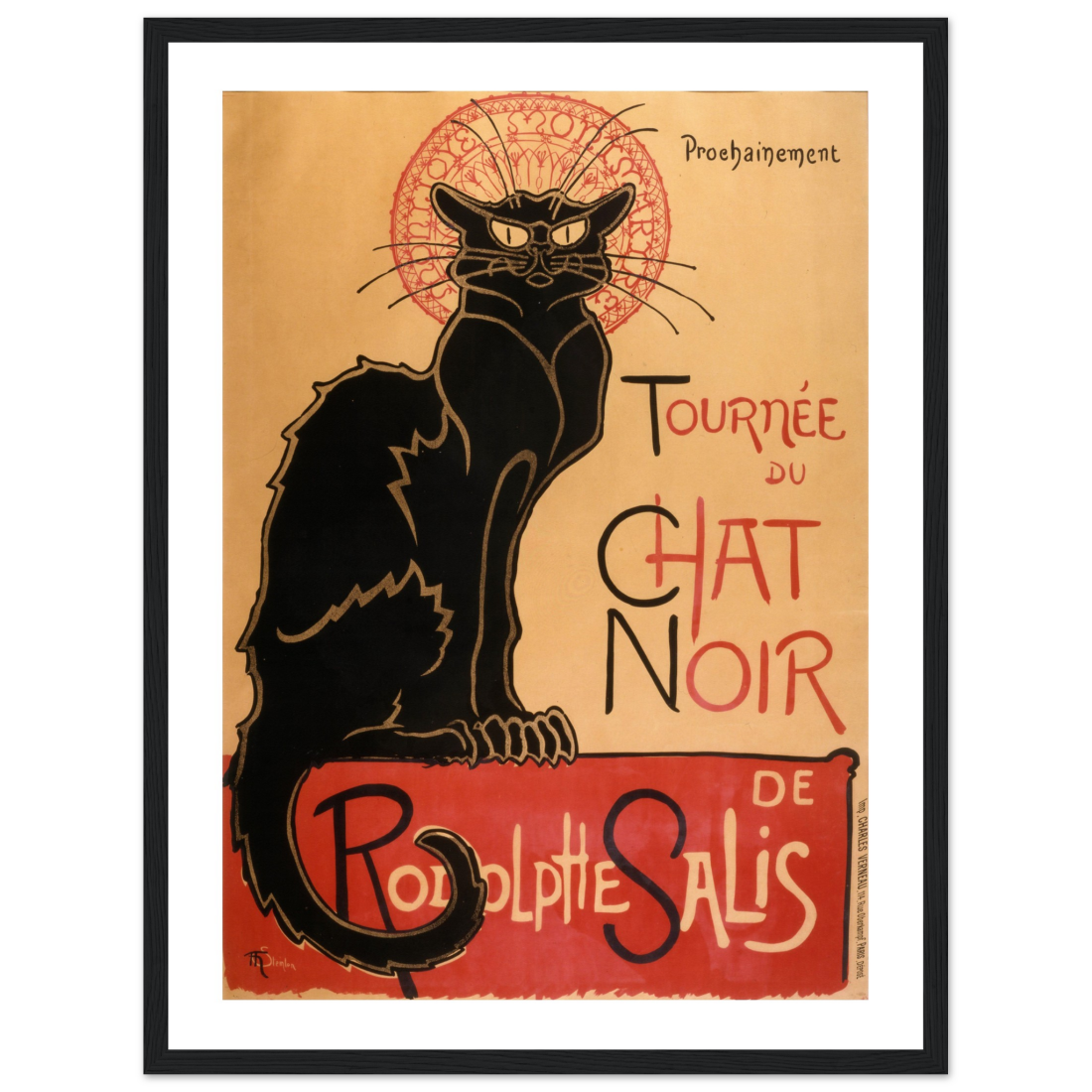 Tournee du Chat Noir artwork poster by Art-O-Rama Shop