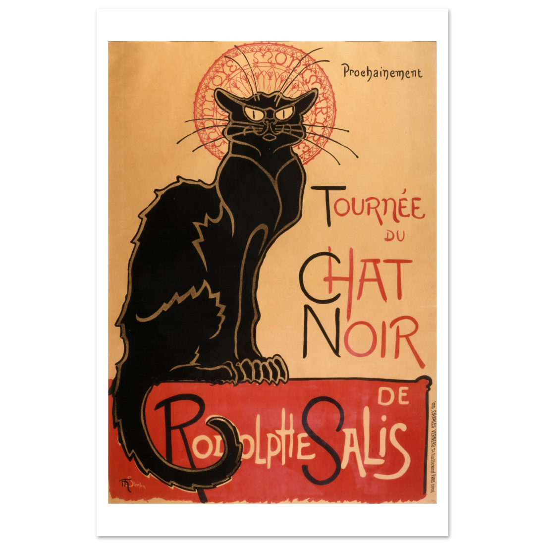 Tournee du Chat Noir artwork poster by Art-O-Rama Shop