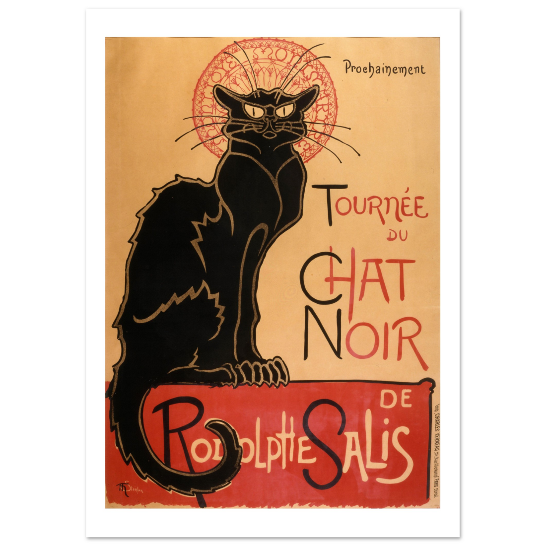 Tournee du Chat Noir artwork poster by Art-O-Rama Shop