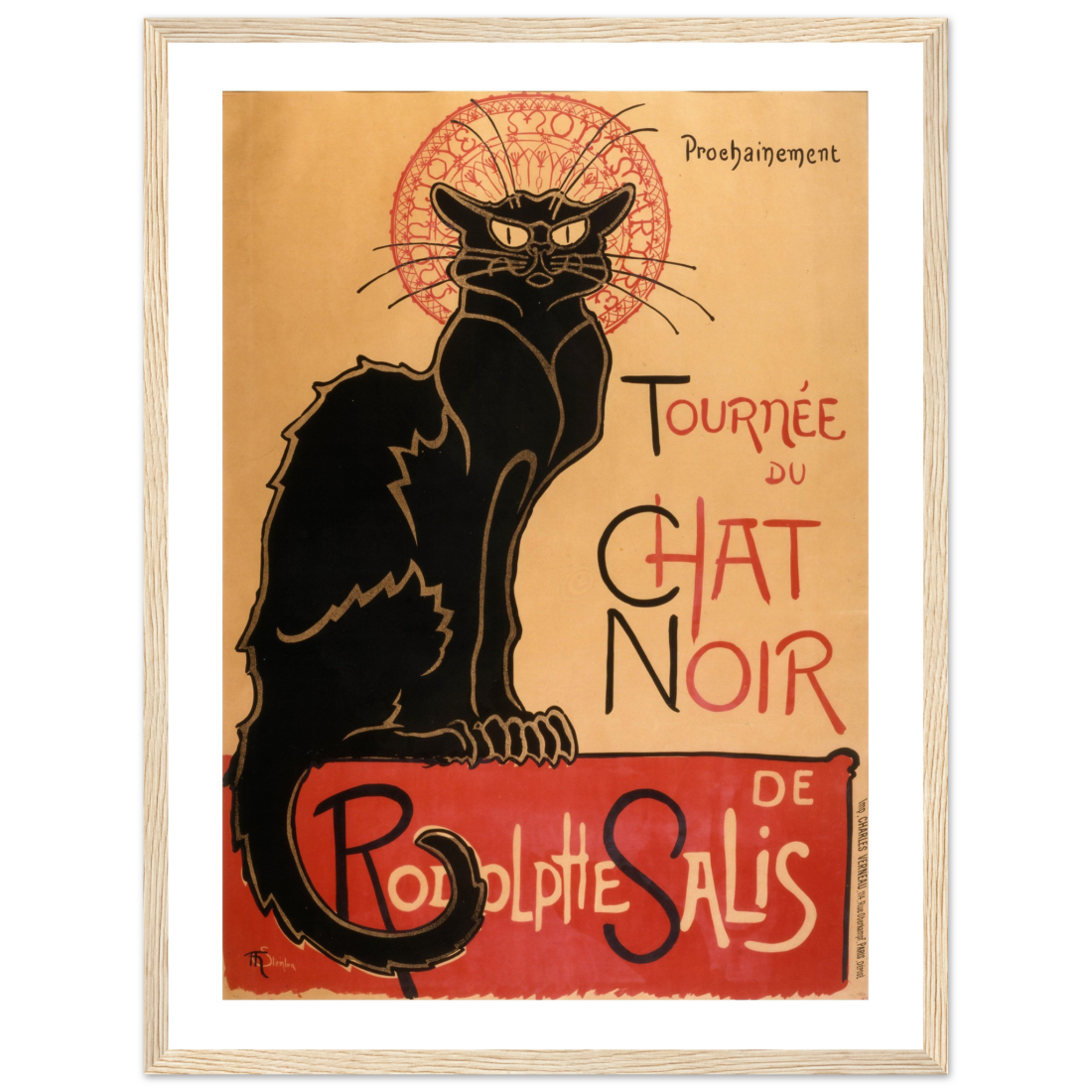 Tournee du Chat Noir artwork poster by Art-O-Rama Shop