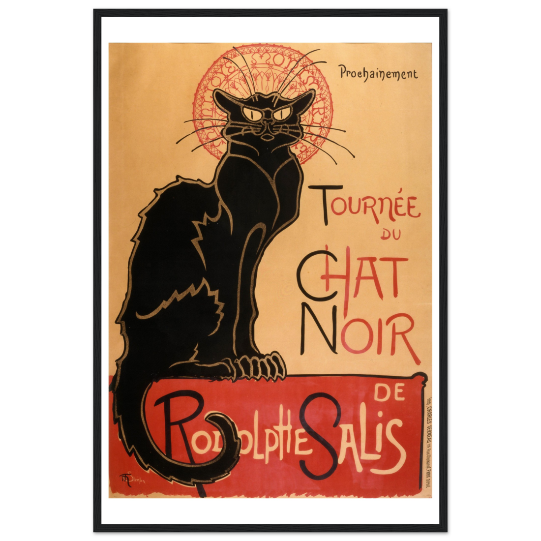 Tournee du Chat Noir artwork poster by Art-O-Rama Shop