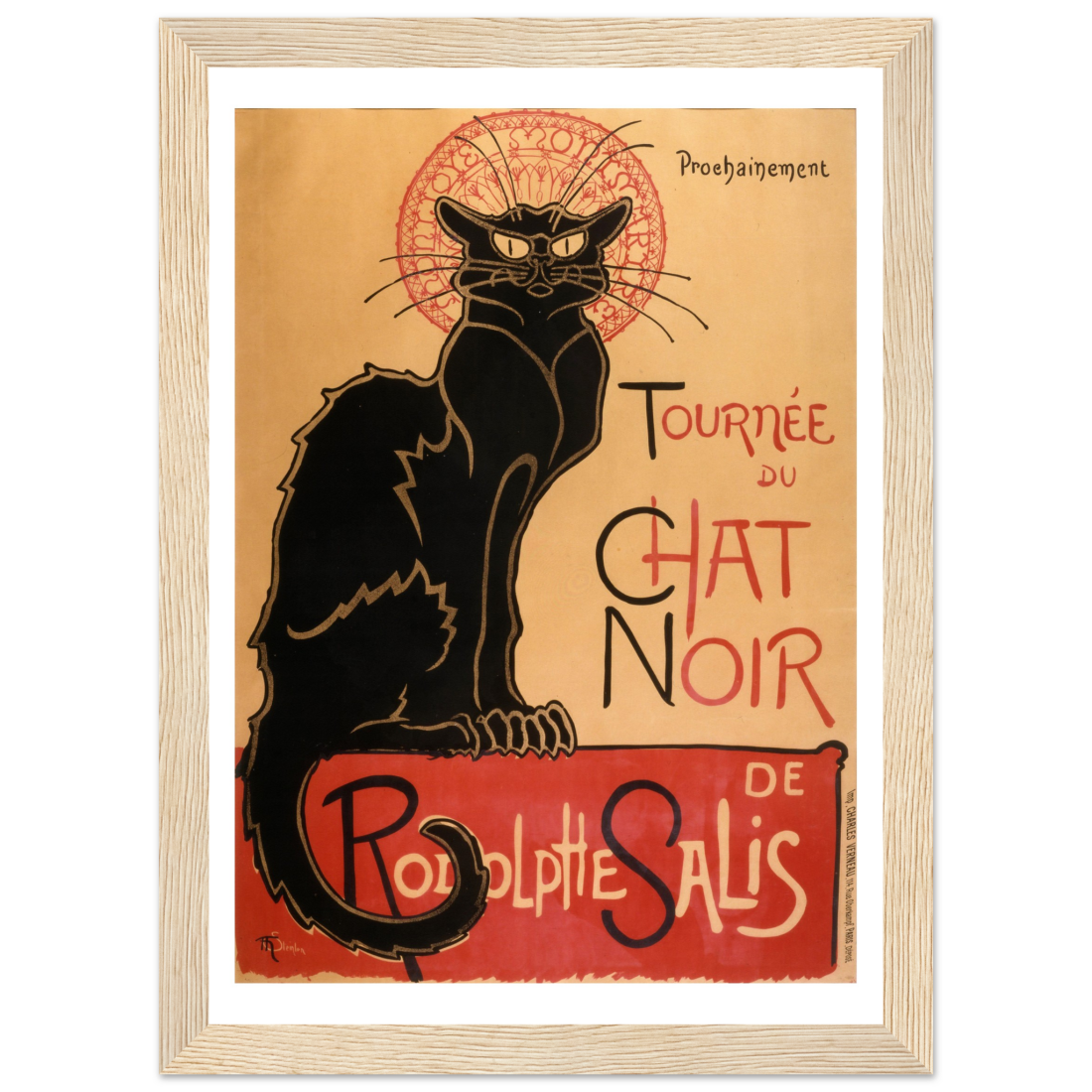 Tournee du Chat Noir artwork poster by Art-O-Rama Shop