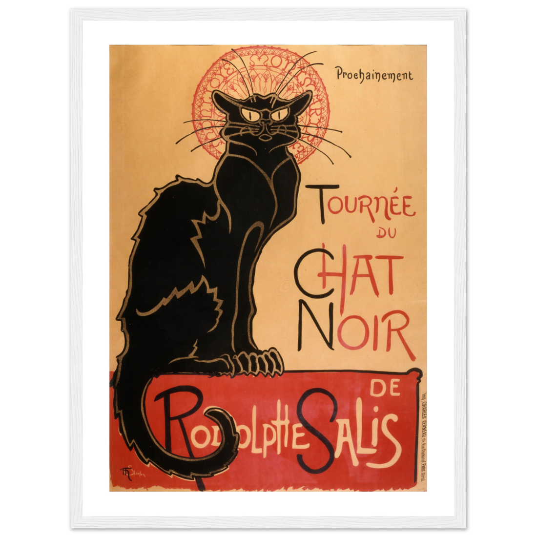 Tournee du Chat Noir artwork poster by Art-O-Rama Shop