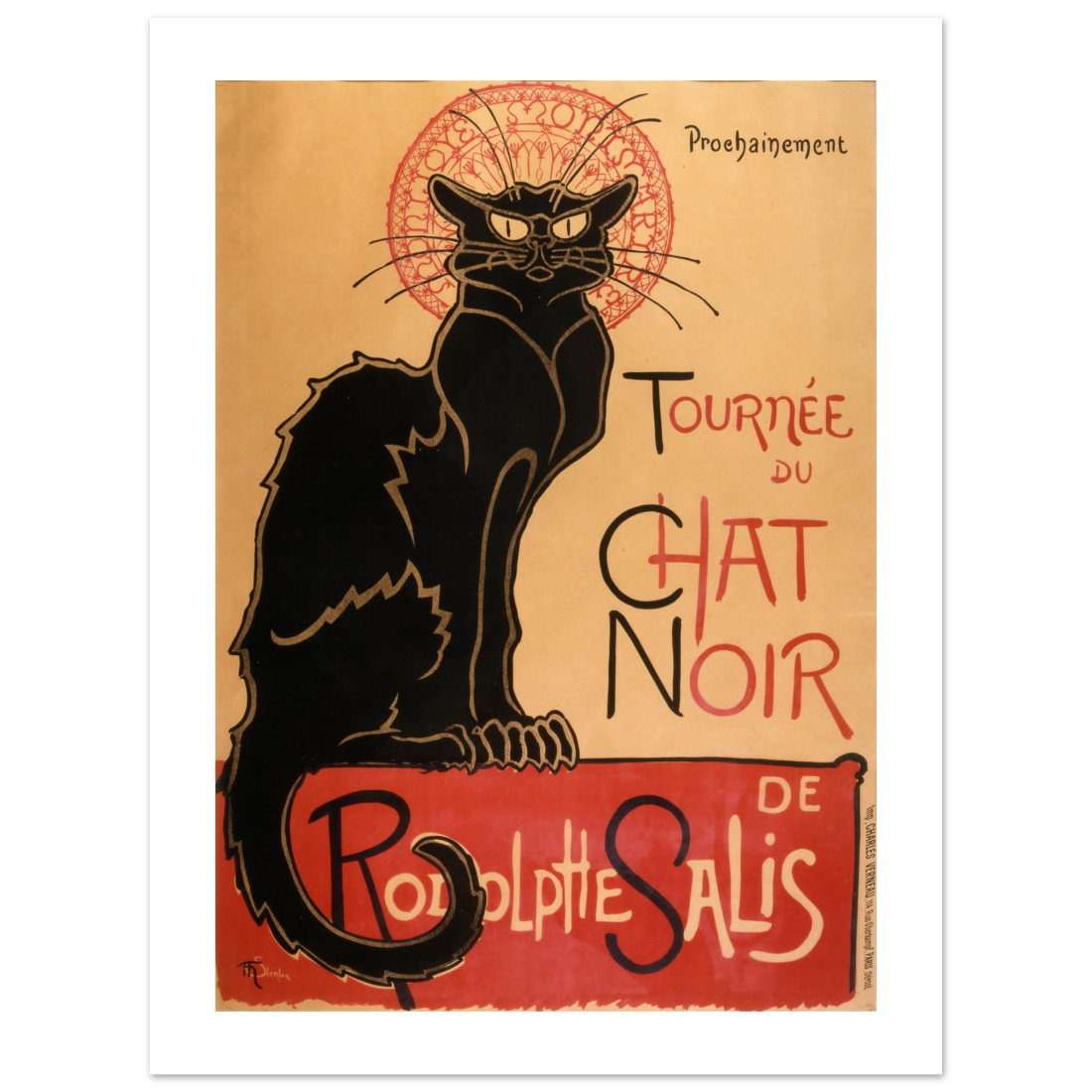 Tournee du Chat Noir artwork poster by Art-O-Rama Shop