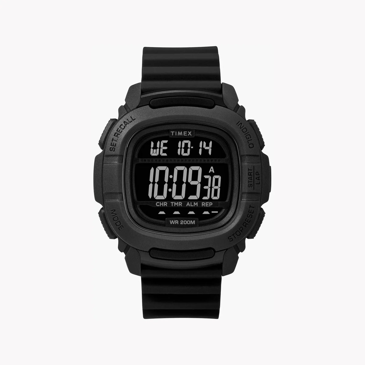 Timex Men's Black Silicone Watch, Digital Dial | Tw5m26100 by TIMEX