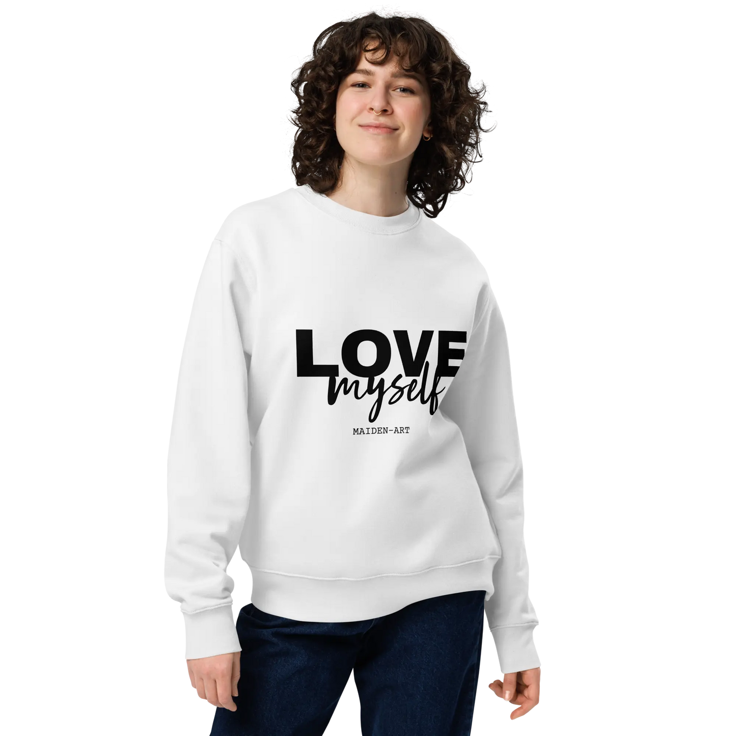 LOVE Myself - Unisex eco sweatshirt by Maiden-Art