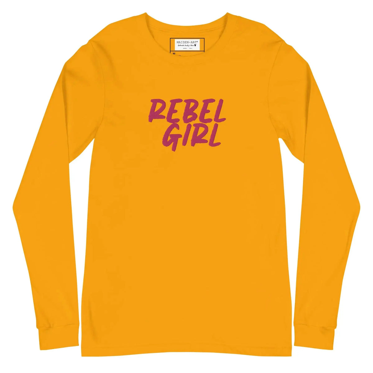 Rebel Girl Unisex Long Sleeve Tee with EMBROIDERY by Maiden-Art
