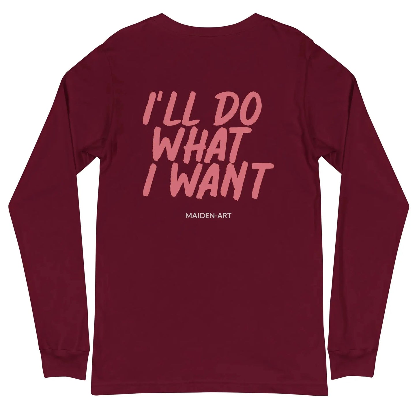 Rebel Girl Unisex Long Sleeve Tee with EMBROIDERY by Maiden-Art