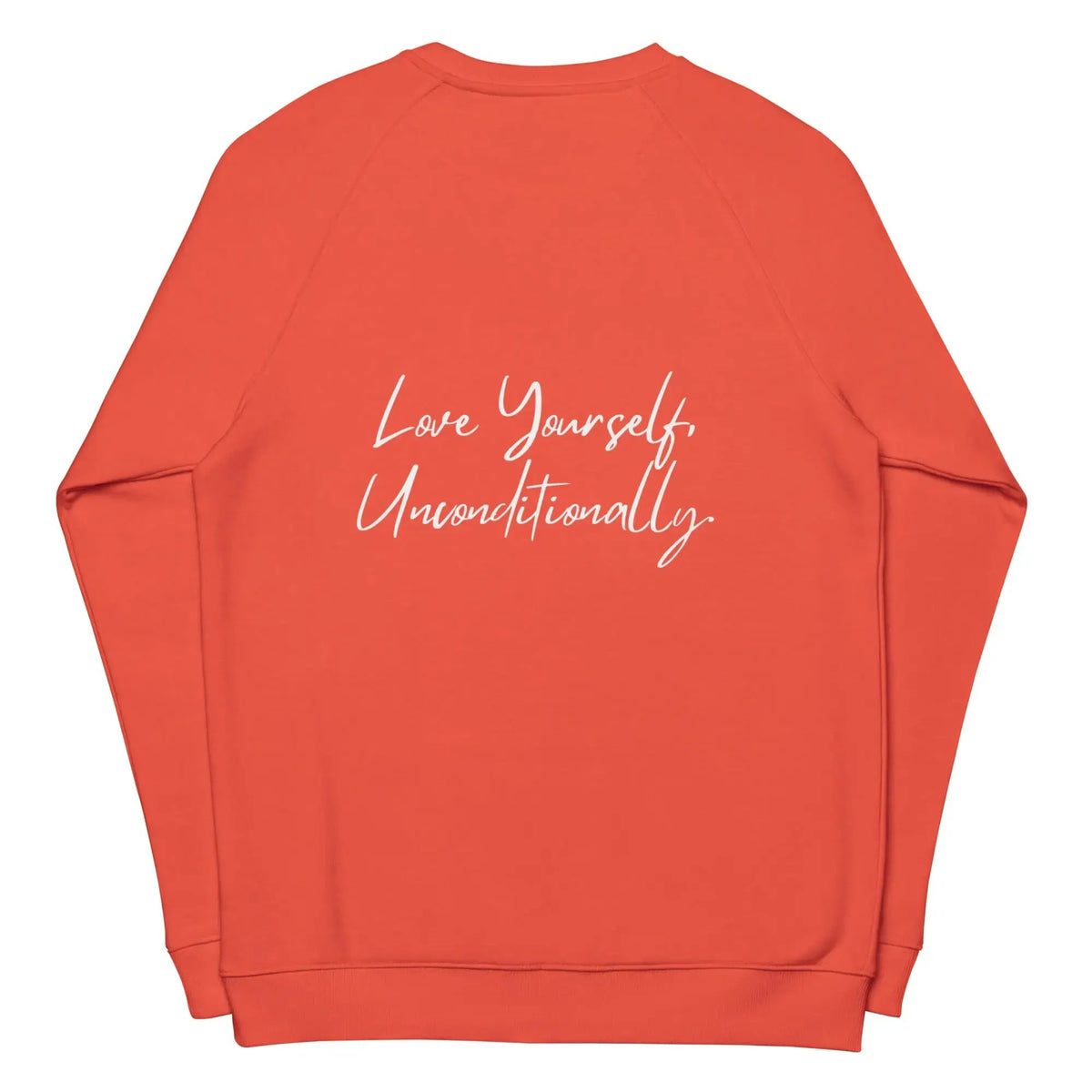 Organic sweatshirt SELF LOVE Unisex organic raglan sweatshirt by Maiden-Art