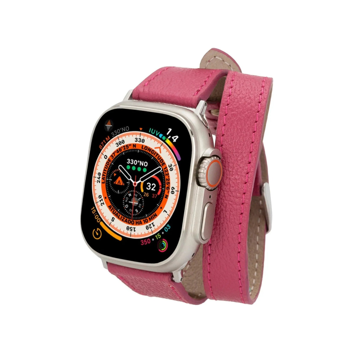 Vail Double Tour Leather Bands for Apple Watch 9, Ultra 2 and SE by TORONATA