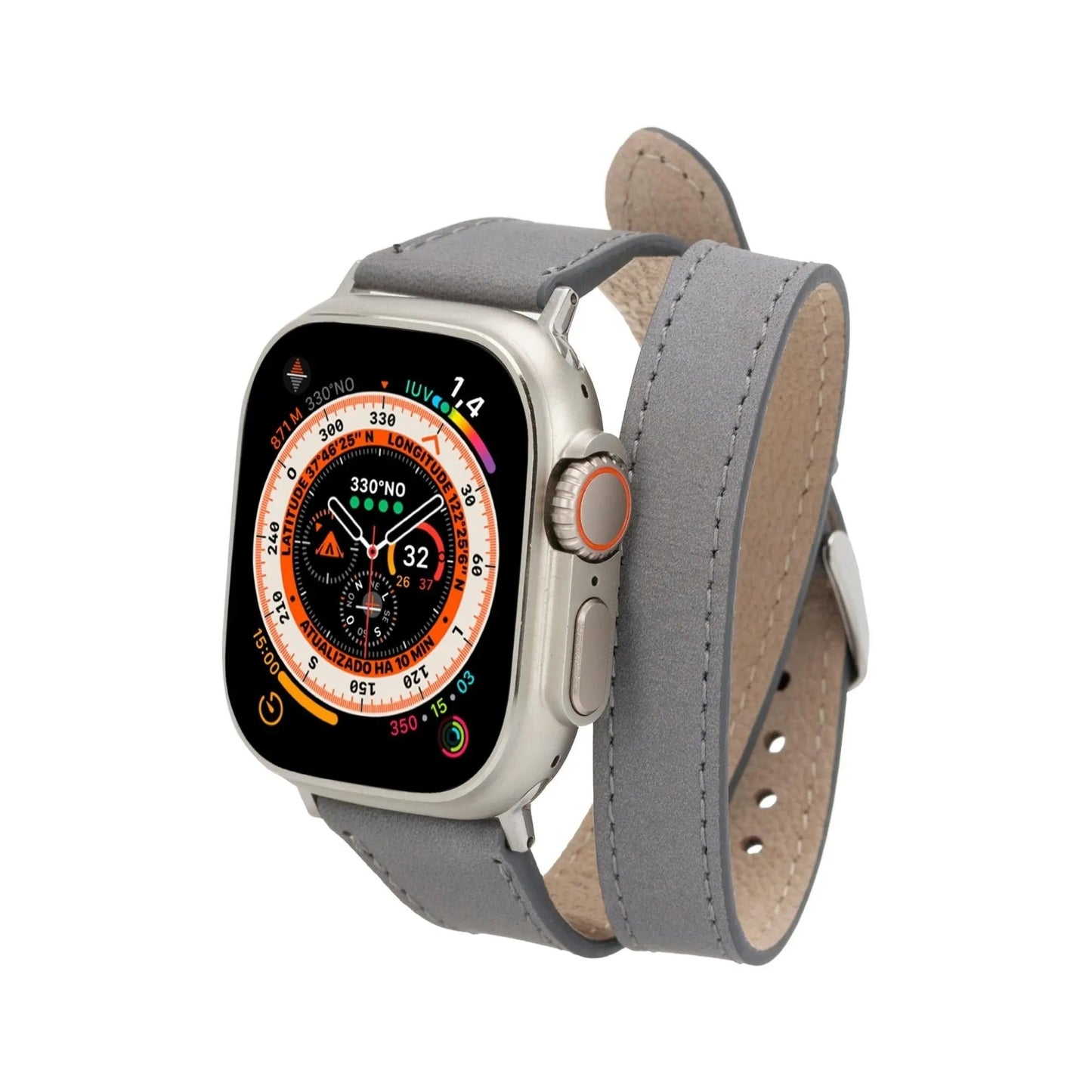 Vail Double Tour Leather Bands for Apple Watch 9, Ultra 2 and SE by TORONATA