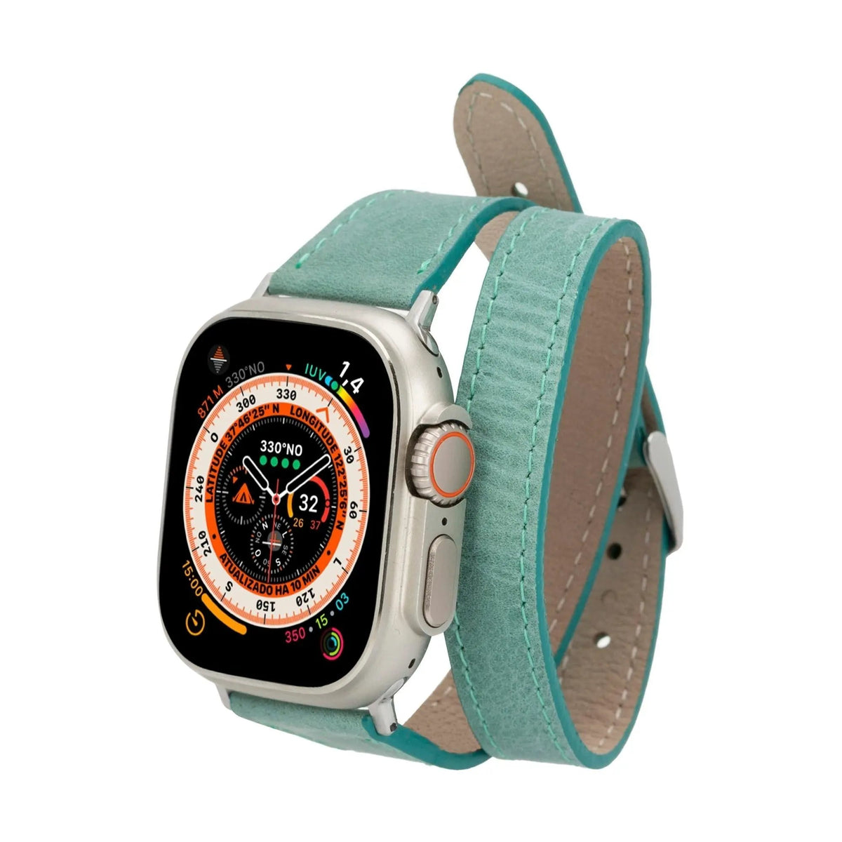 Vail Double Tour Leather Bands for Apple Watch 9, Ultra 2 and SE by TORONATA