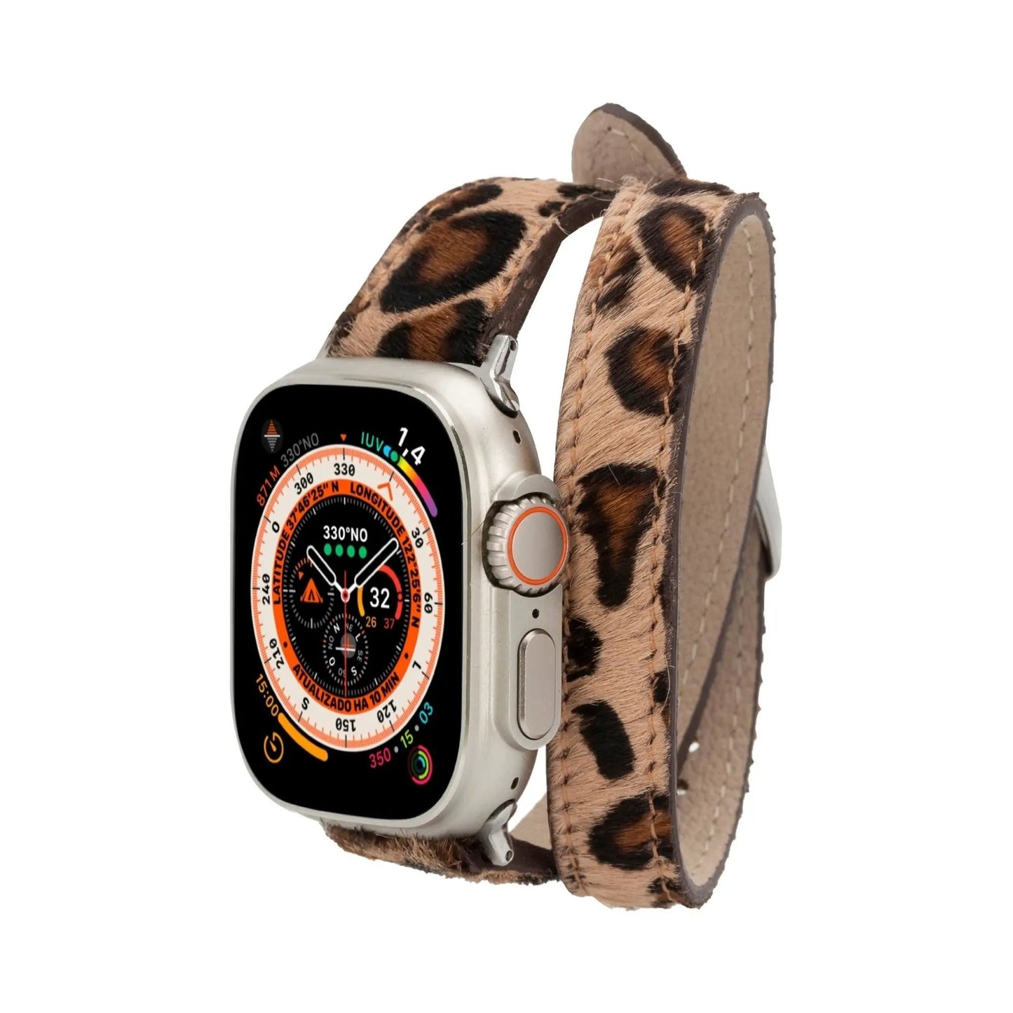 Vail Double Tour Leather Bands for Apple Watch 9, Ultra 2 and SE by TORONATA