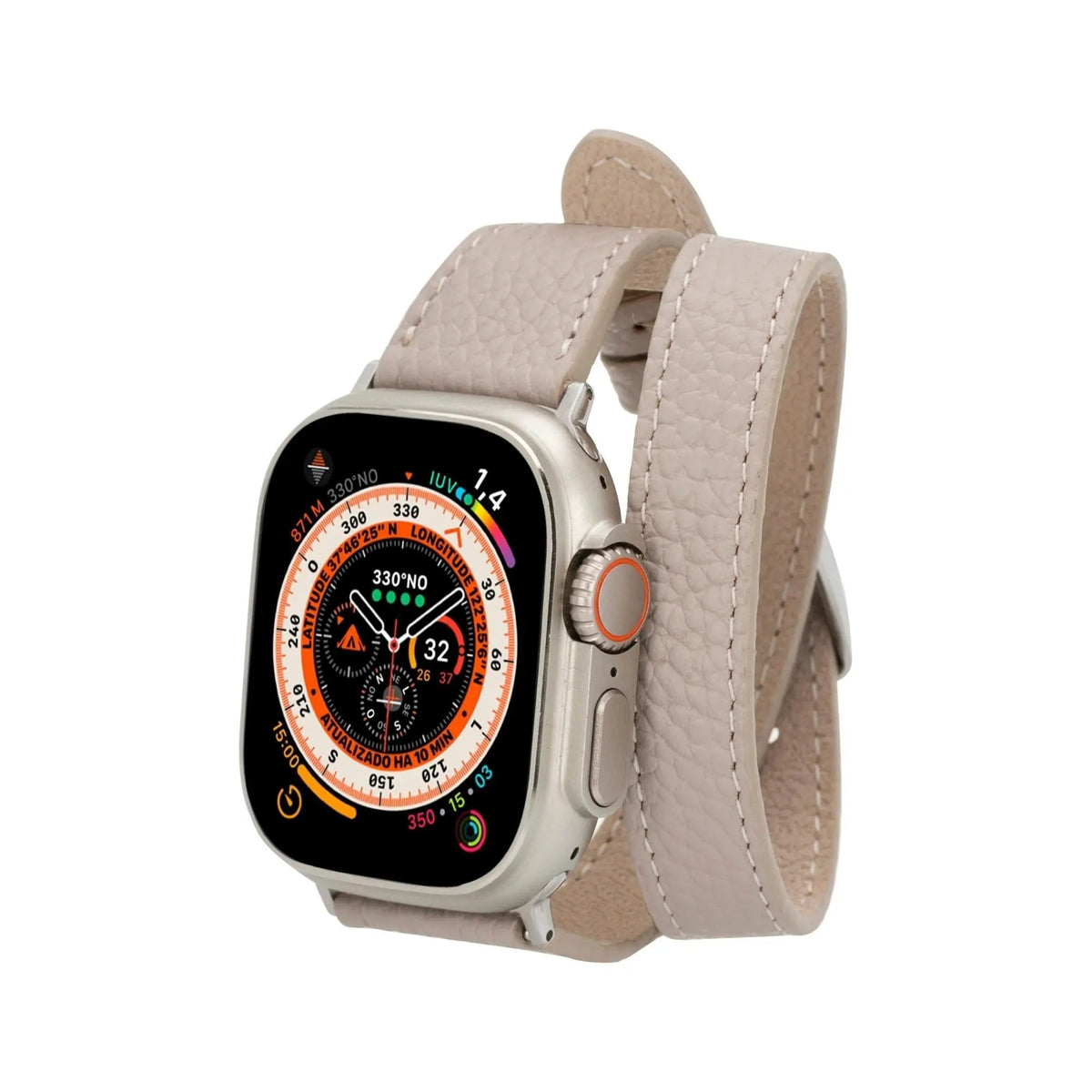 Vail Double Tour Leather Bands for Apple Watch 9, Ultra 2 and SE by TORONATA