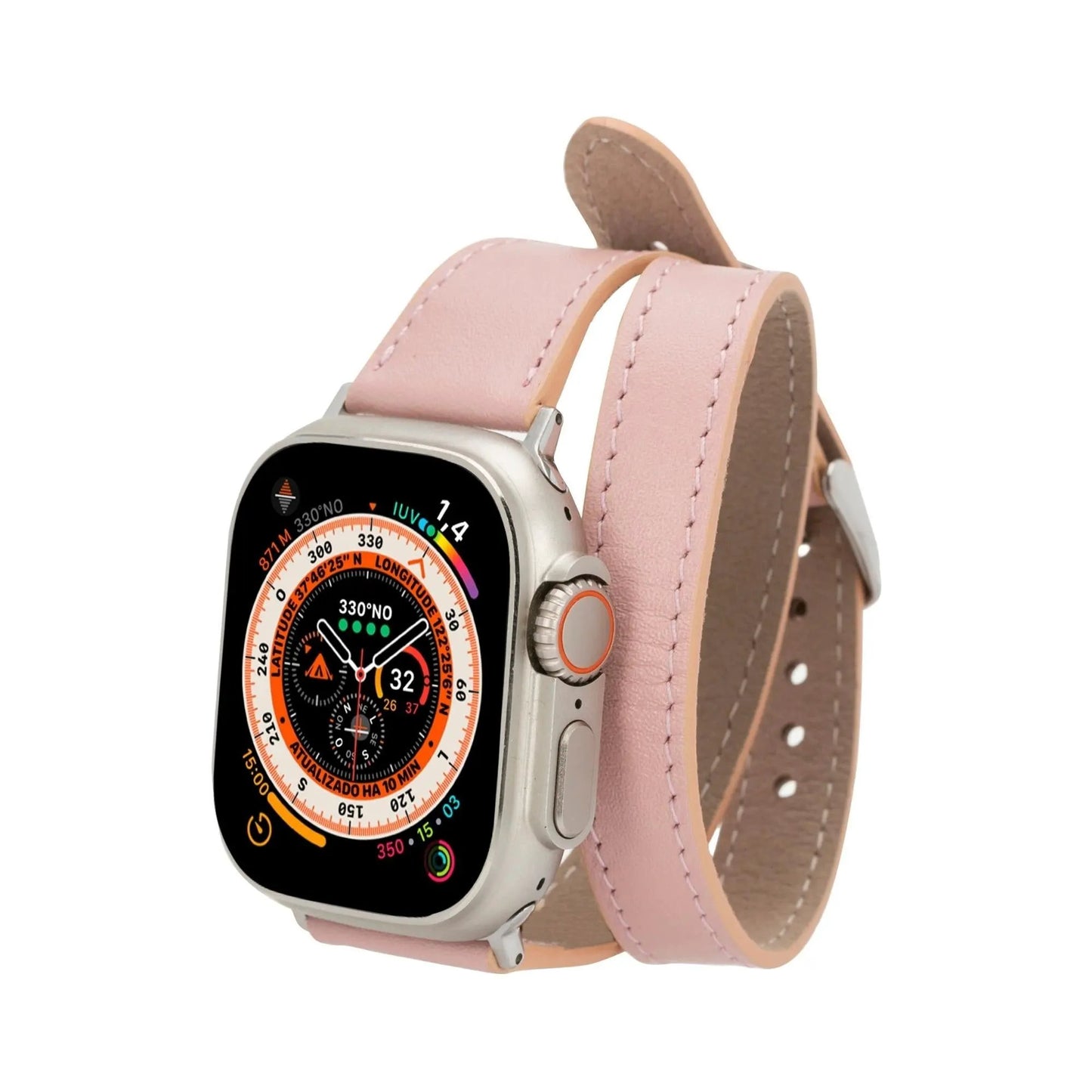 Vail Double Tour Leather Bands for Apple Watch 9, Ultra 2 and SE by TORONATA