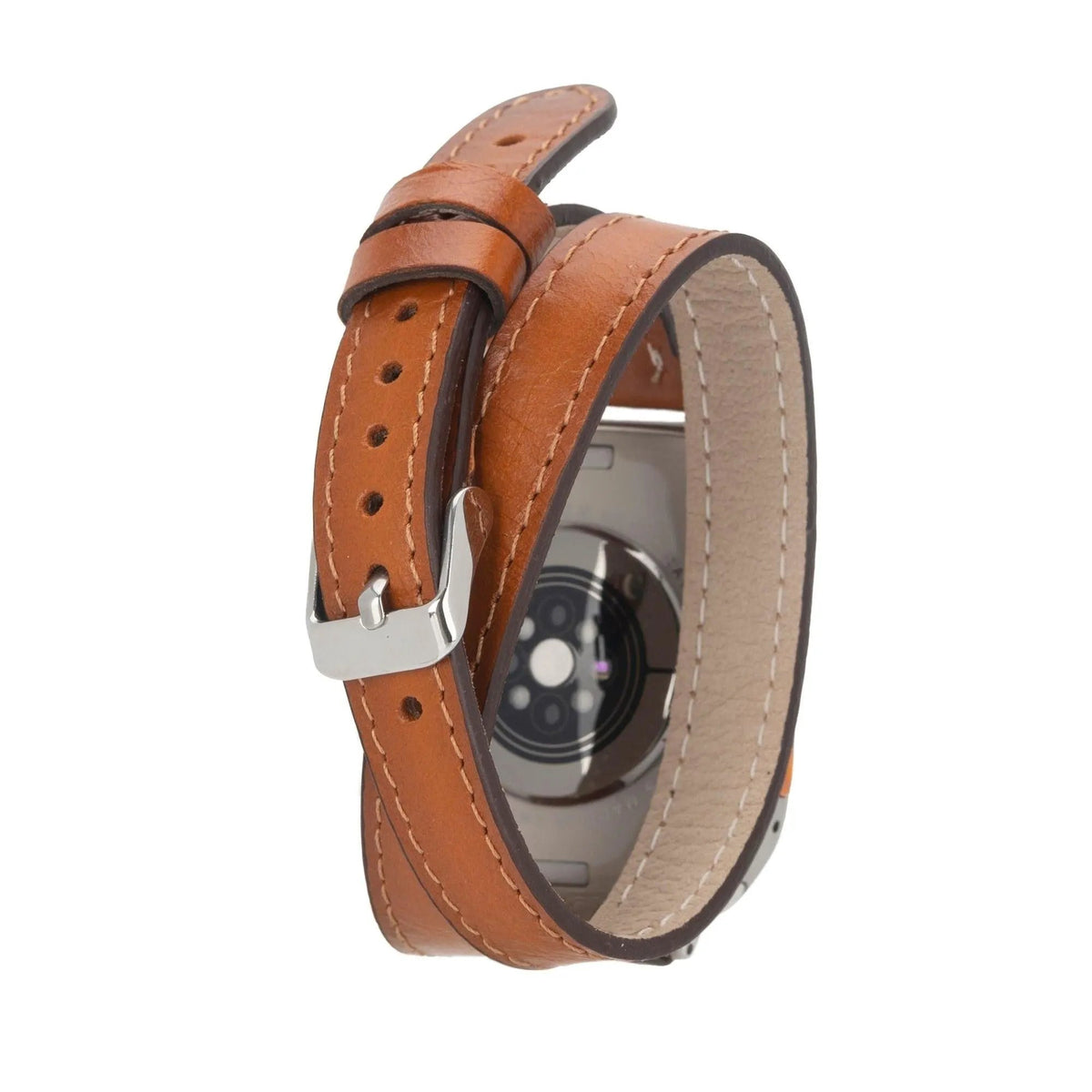 Vail Double Tour Leather Bands for Apple Watch 9, Ultra 2 and SE by TORONATA