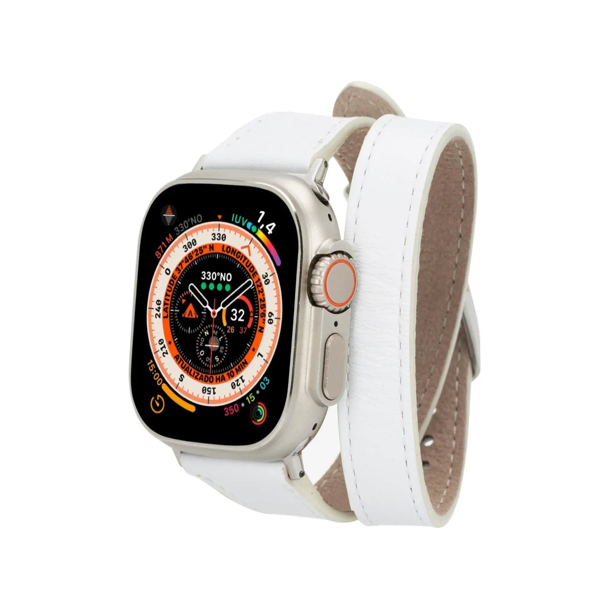 Vail Double Tour Leather Bands for Apple Watch 9, Ultra 2 and SE by TORONATA