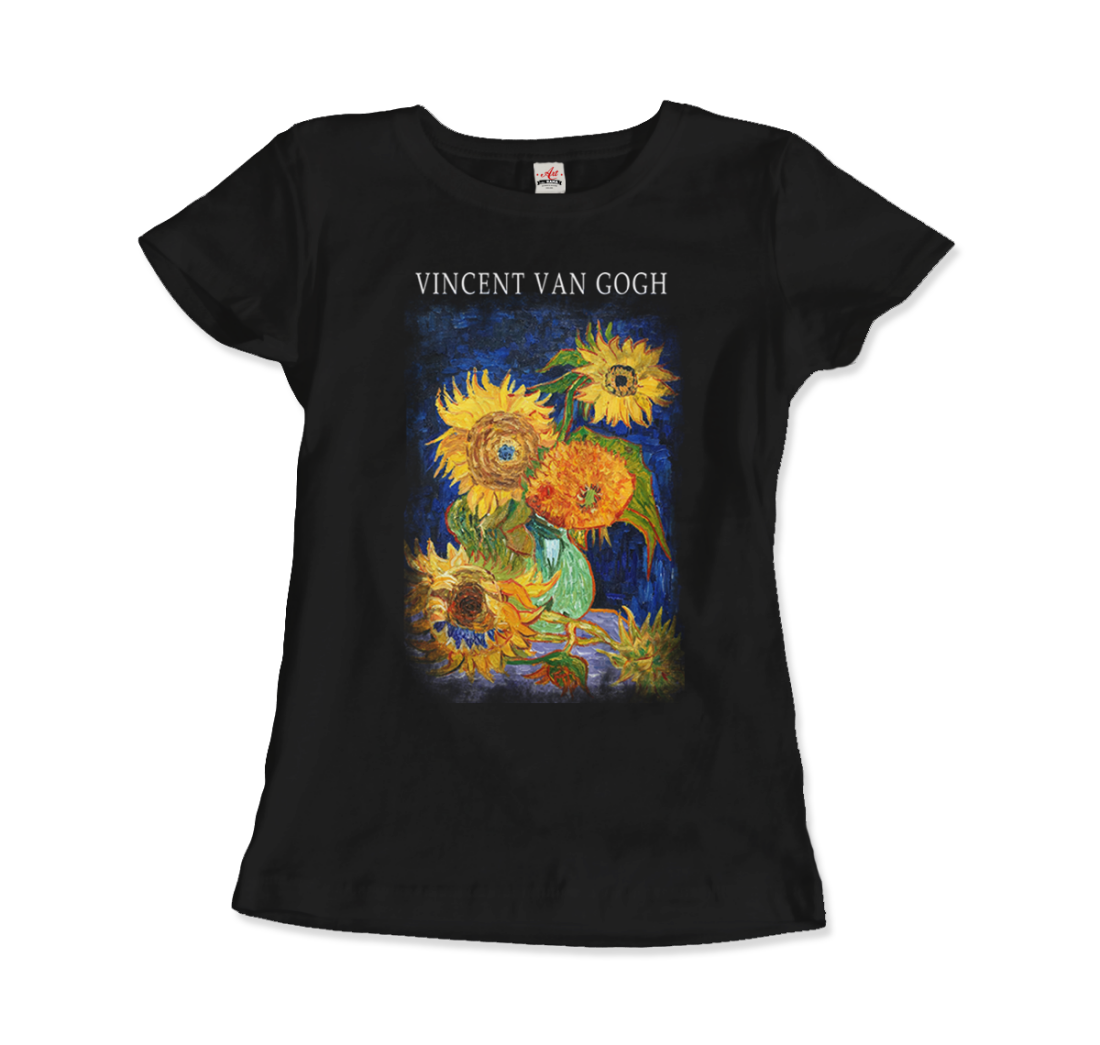 Van Gogh Five Sunflowers 1888, artwork t-shirt by Art-O-Rama Shop