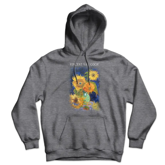 Van Gogh Five Sunflowers Art Hoodie by Art-O-Rama Shop