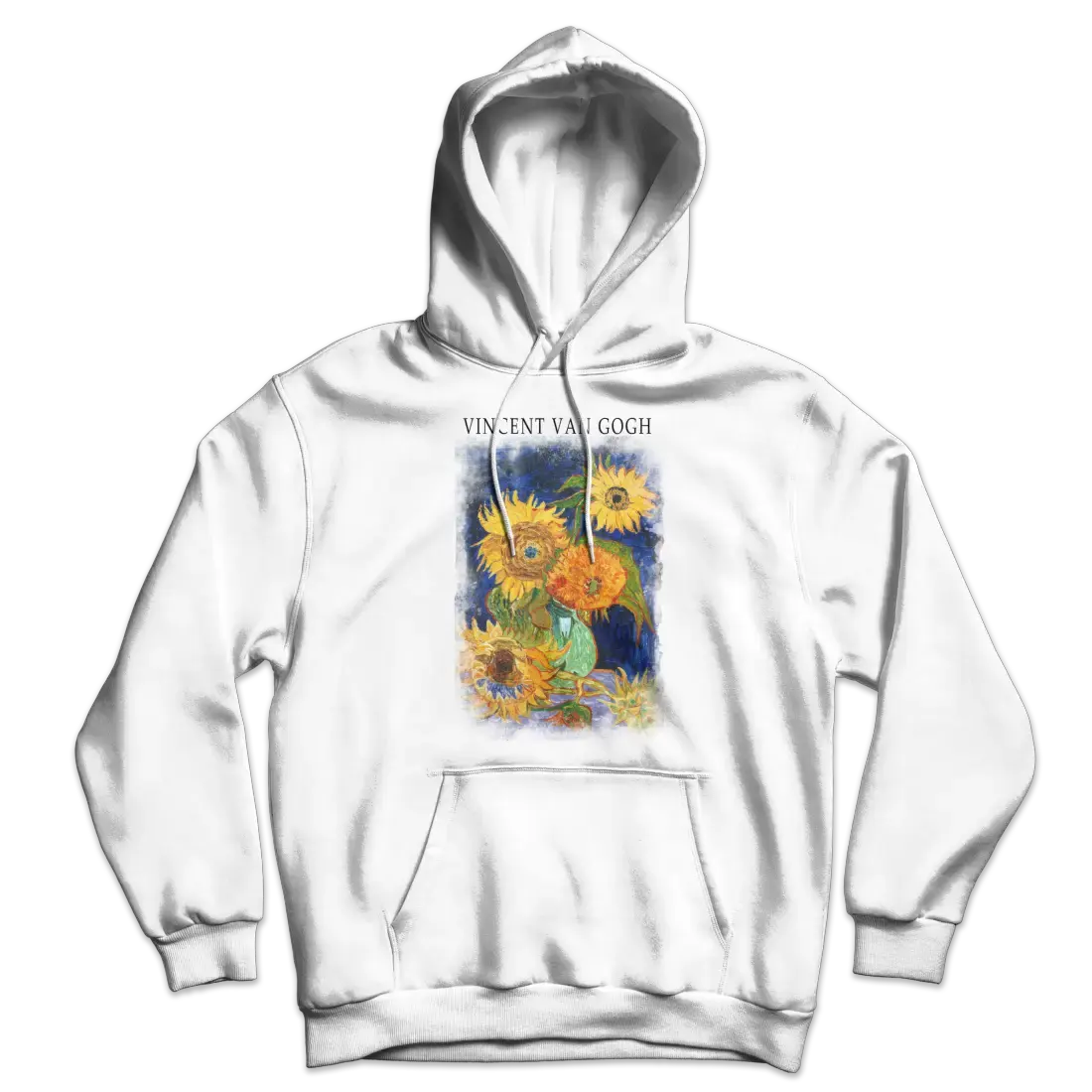 Van Gogh Five Sunflowers Art Hoodie by Art-O-Rama Shop
