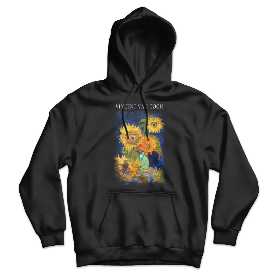 Van Gogh Five Sunflowers Art Hoodie by Art-O-Rama Shop