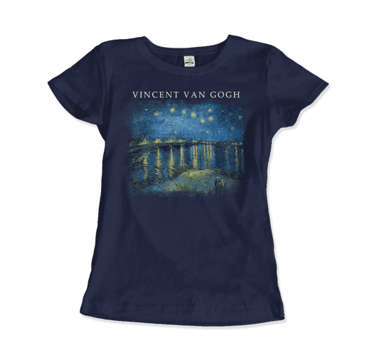 Van Gogh Starry Night over the Rhône, 1888 artwork t-shirt by Art-O-Rama Shop