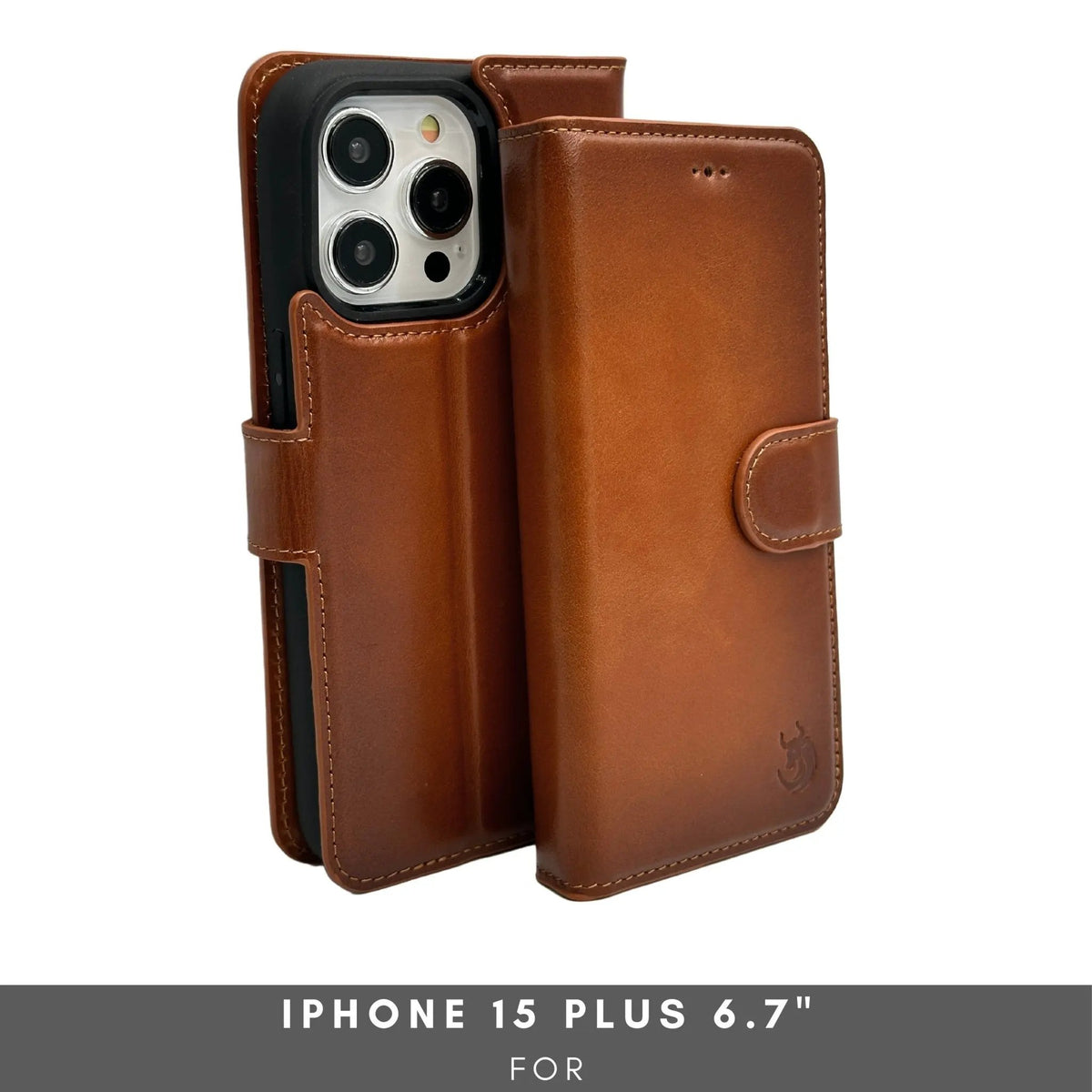 Vegas Premium Leather iPhone 15 Plus Wallet Case with MagSafe | Detachable RFID Blocking Luxury Wallet by TORONATA
