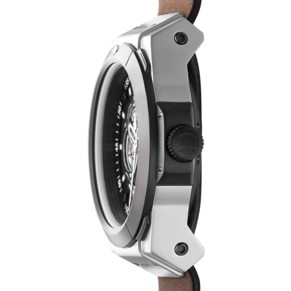 Vento Silver Black Leather by Ruby Alcestis