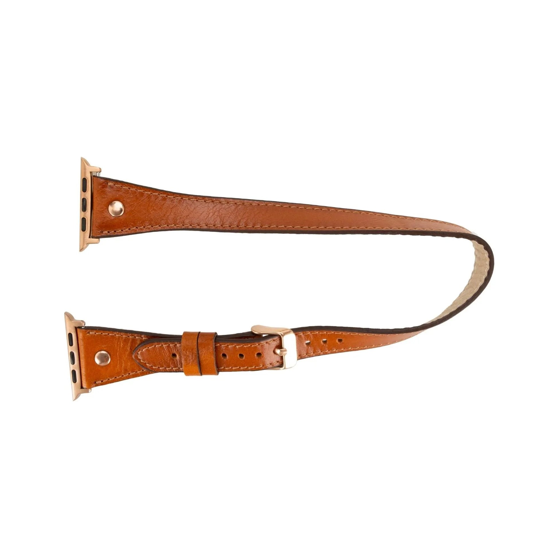 Vernon Double Tour Leather Bands for Apple Watch 9, Ultra 2 and SE by TORONATA