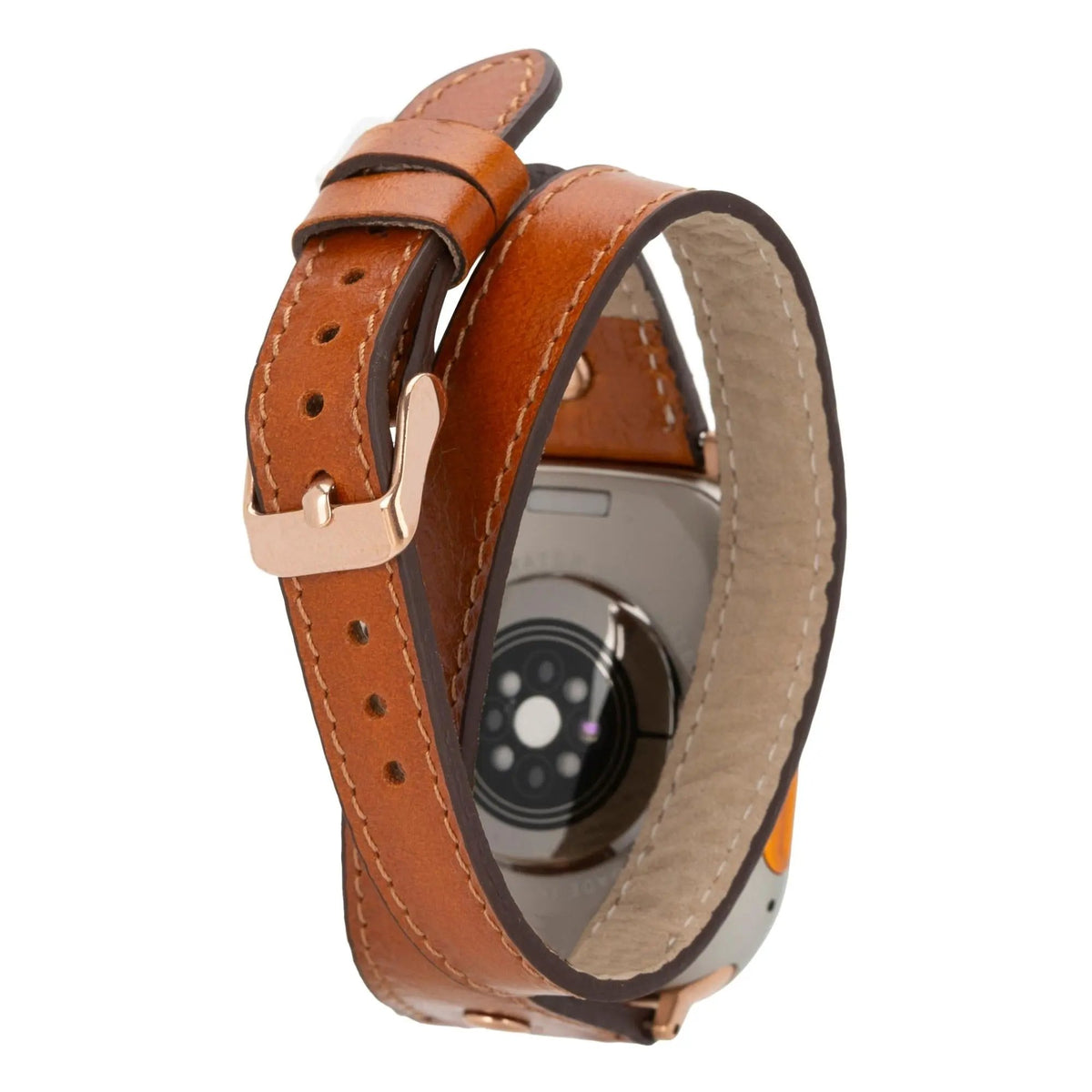 Vernon Double Tour Leather Bands for Apple Watch 9, Ultra 2 and SE by TORONATA