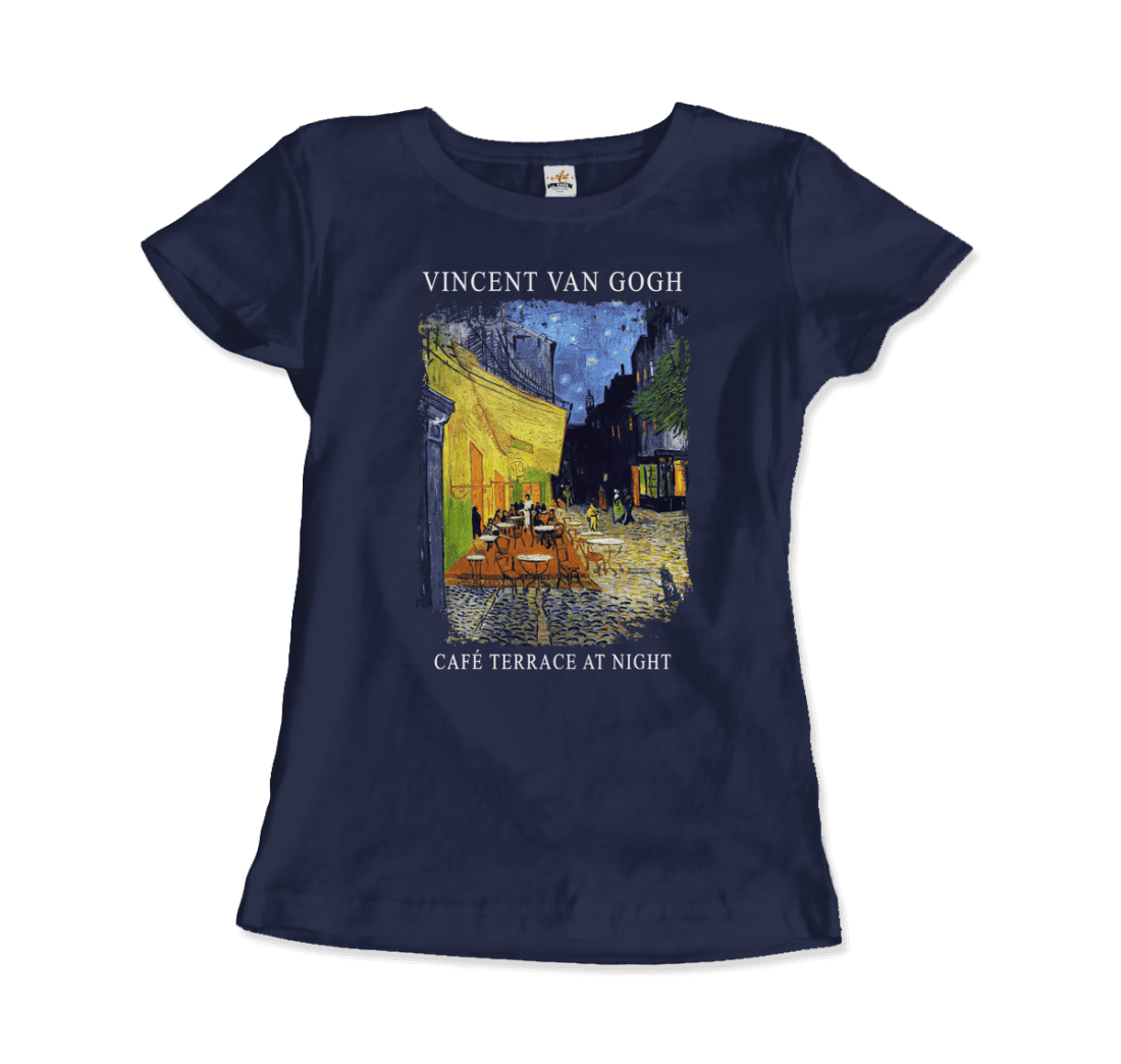 Vincent Van Gogh Cafe Terrace at Night, 1888 artwork t-shirt by Art-O-Rama Shop