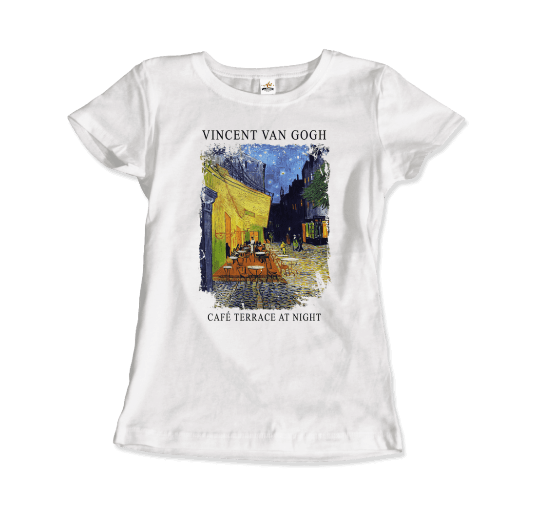 Vincent Van Gogh Cafe Terrace at Night, 1888 artwork t-shirt by Art-O-Rama Shop