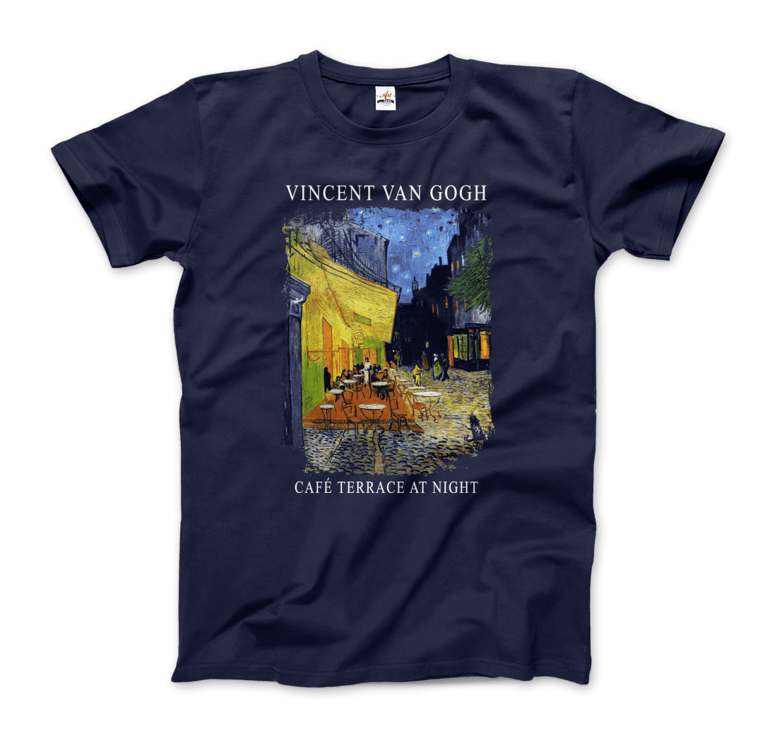 Vincent Van Gogh Cafe Terrace at Night, 1888 artwork t-shirt by Art-O-Rama Shop