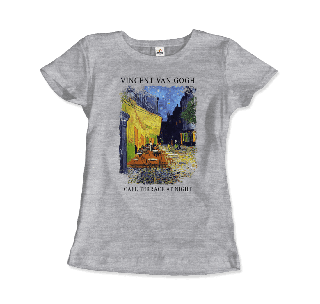 Vincent Van Gogh Cafe Terrace at Night, 1888 artwork t-shirt by Art-O-Rama Shop