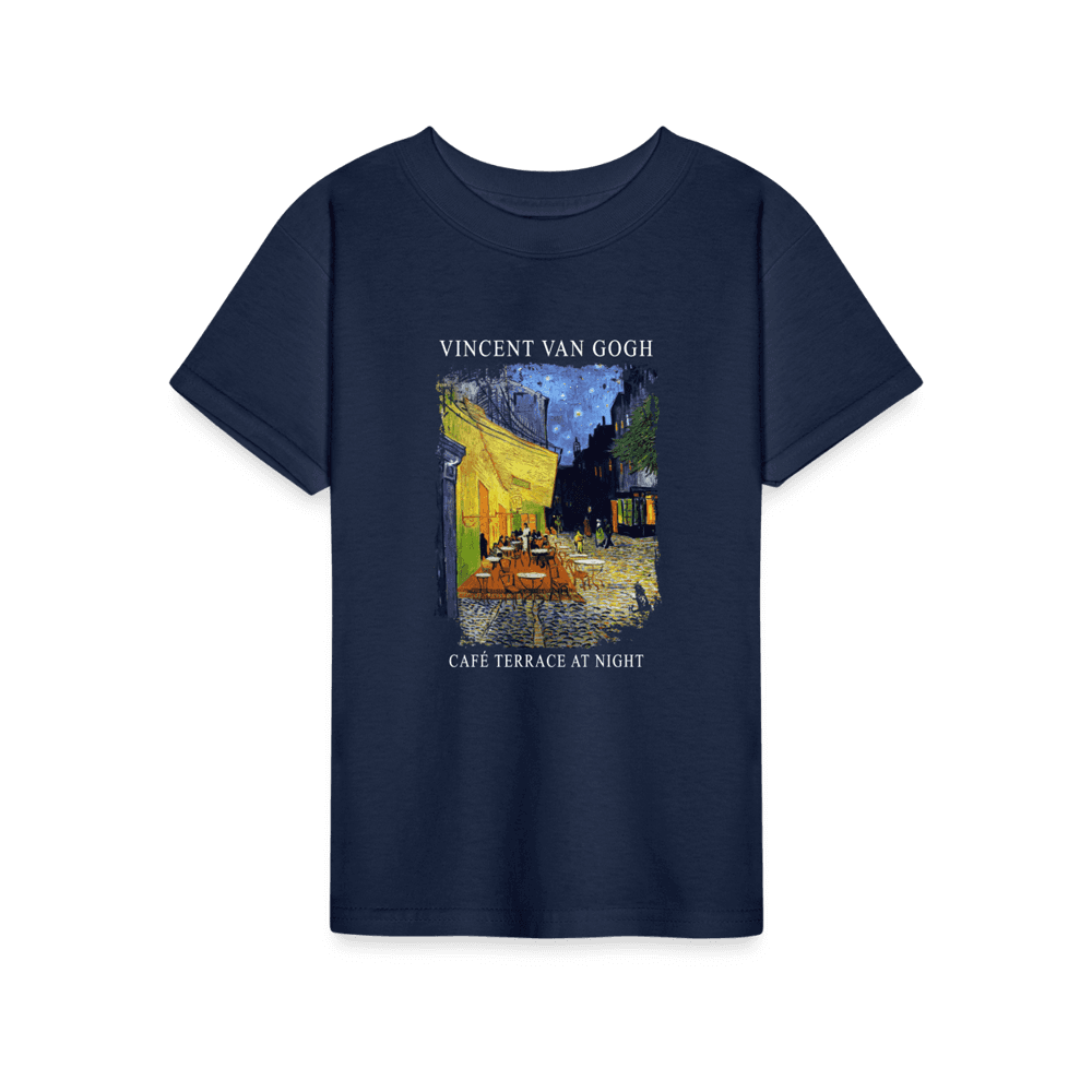 Vincent Van Gogh Cafe Terrace at Night, 1888 artwork t-shirt by Art-O-Rama Shop