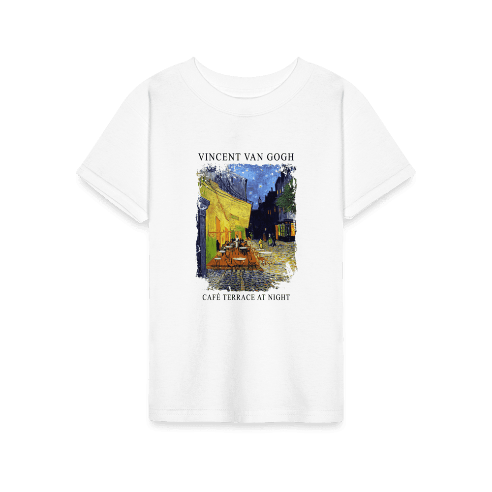 Vincent Van Gogh Cafe Terrace at Night, 1888 artwork t-shirt by Art-O-Rama Shop