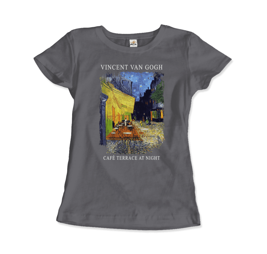 Vincent Van Gogh Cafe Terrace at Night, 1888 artwork t-shirt by Art-O-Rama Shop