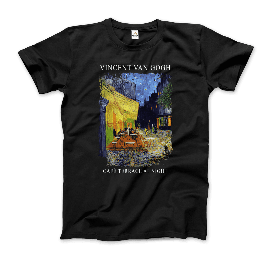 Vincent Van Gogh Cafe Terrace at Night, 1888 artwork t-shirt by Art-O-Rama Shop