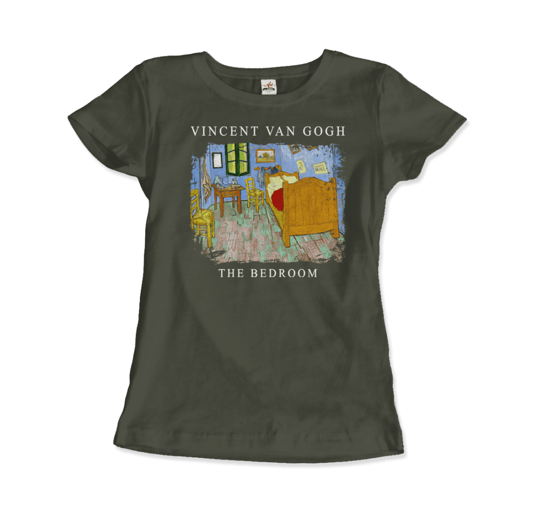 Vincent Van Gogh the Bedroom, 1889 artwork t-shirt by Art-O-Rama Shop