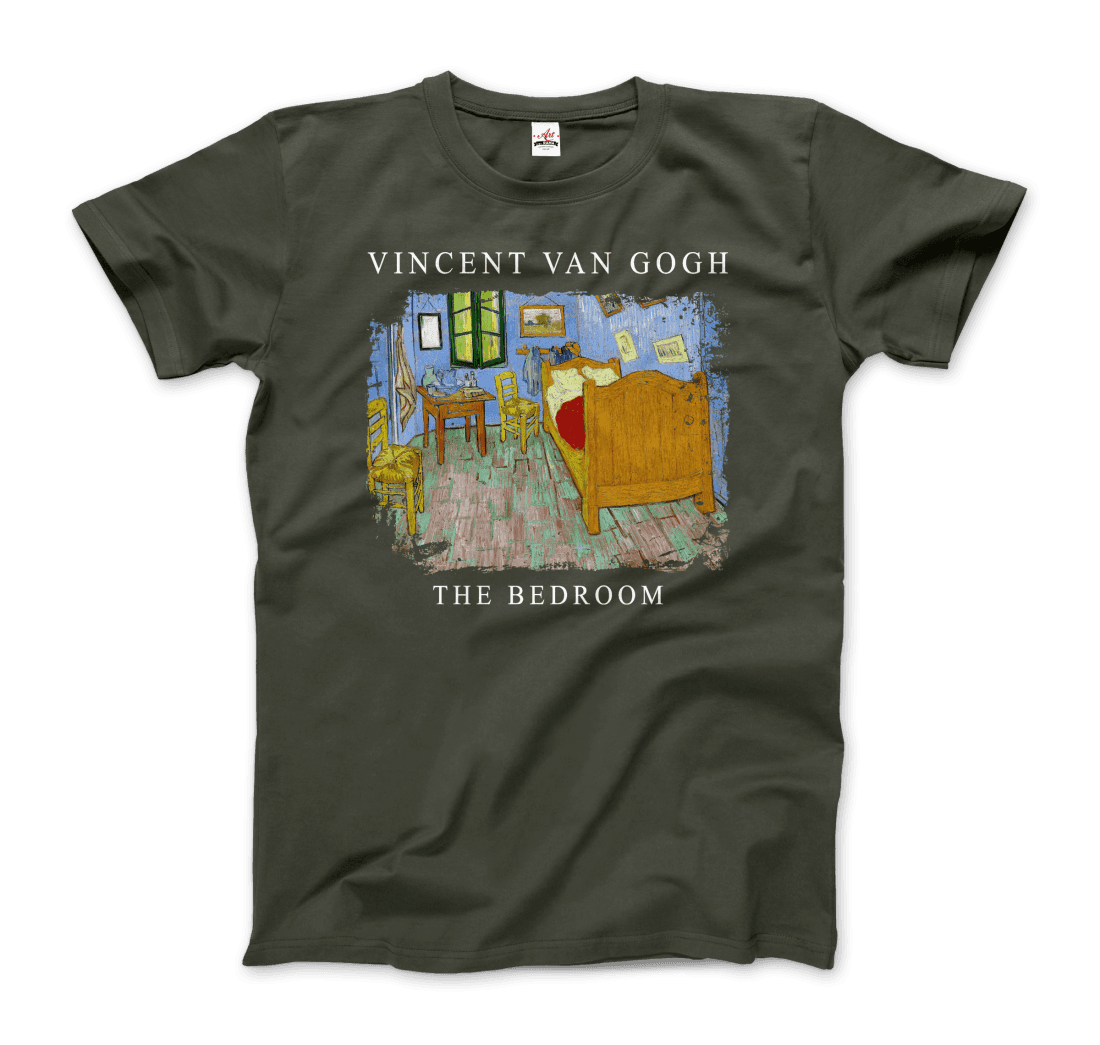 Vincent Van Gogh the Bedroom, 1889 artwork t-shirt by Art-O-Rama Shop