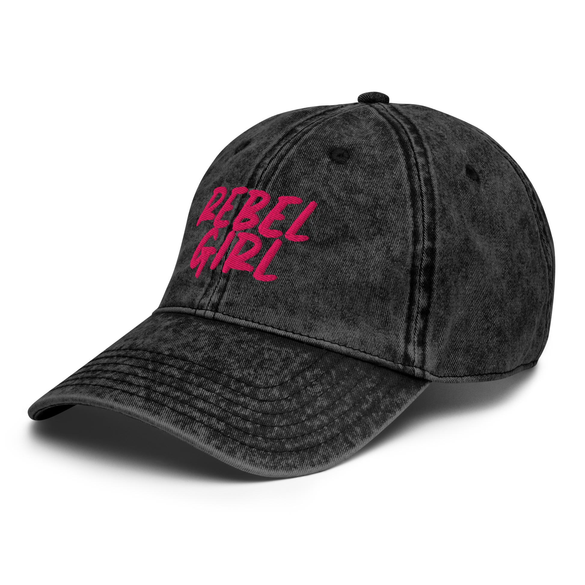 Vintage Cap REBEL GIRL Vintage Cotton Twill Cap by Maiden-Art